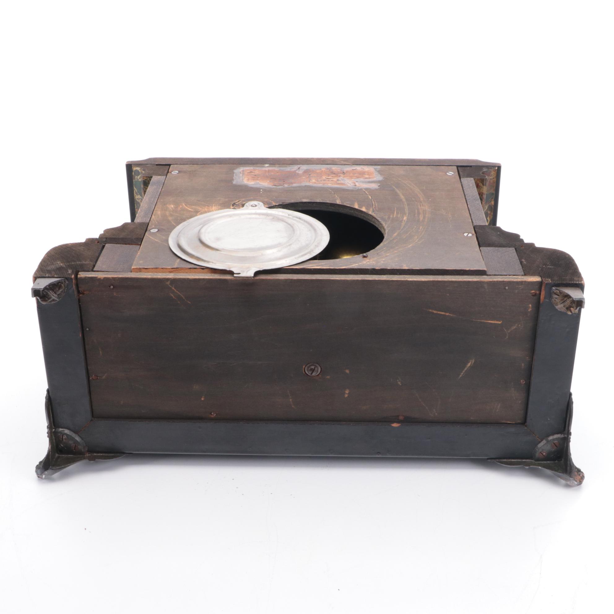 E.W. Welch "Sorma" 8 Day Half-Hour Strike Cathedral Gong Mantel Clock