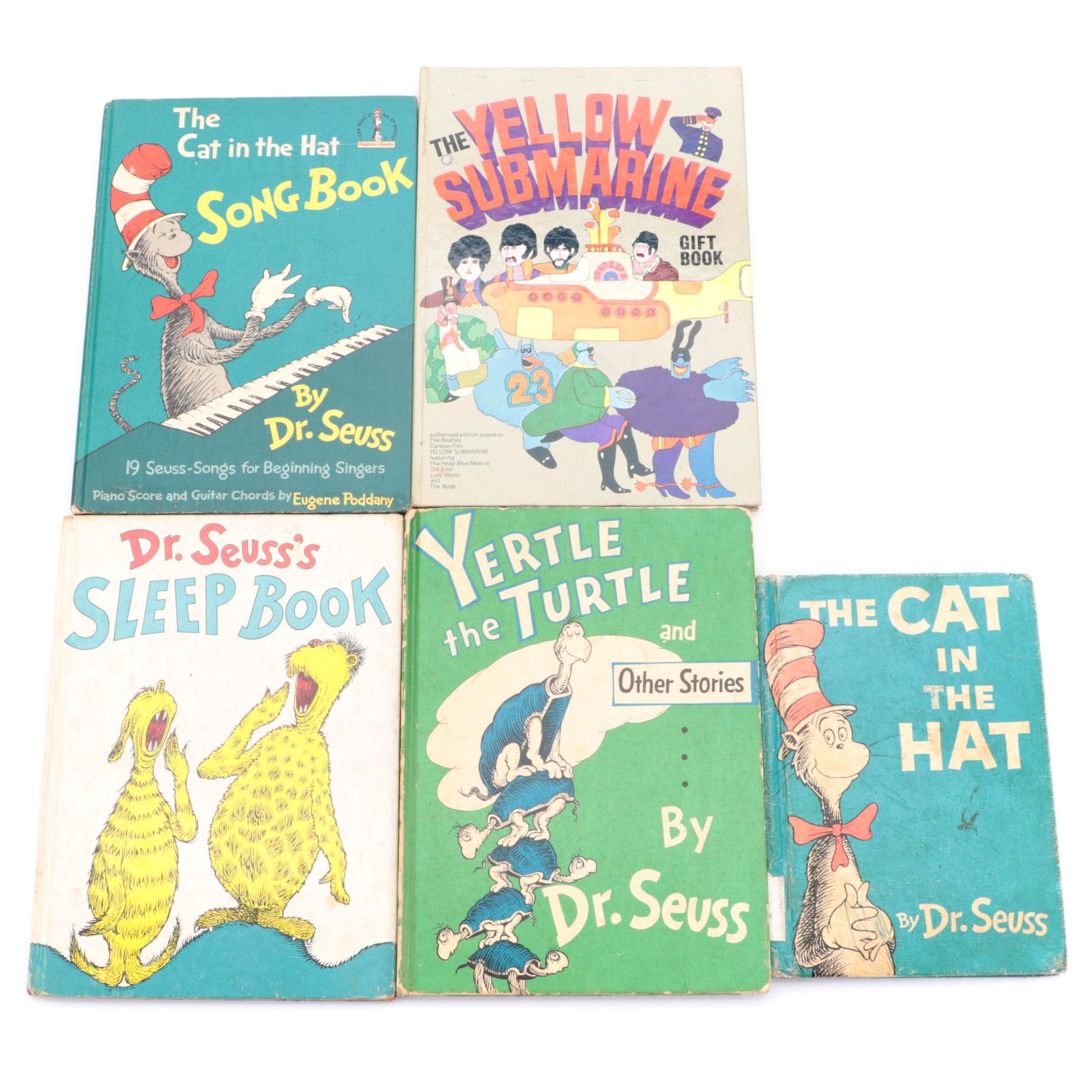 Dr. Seuss Books and "The Yellow Submarine Gift Book", Mid/Late 20th C