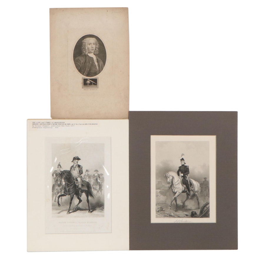 Steel Plate Engravings After Alonzo Chappel, Circa 1860, and More