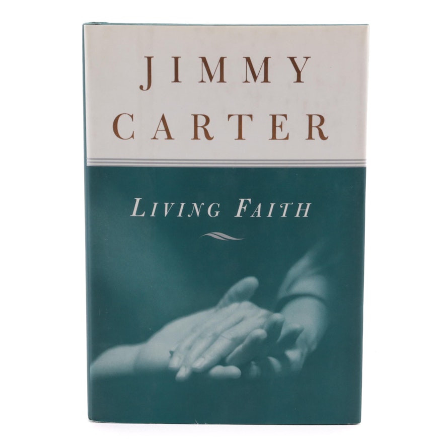 Signed First Edition "Living Faith" by Jimmy Carter with Visual COA, 1996
