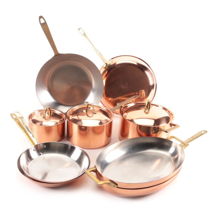 Paul Revere Signature Collection Copper and Stainless Cookware, Late 20th Centur