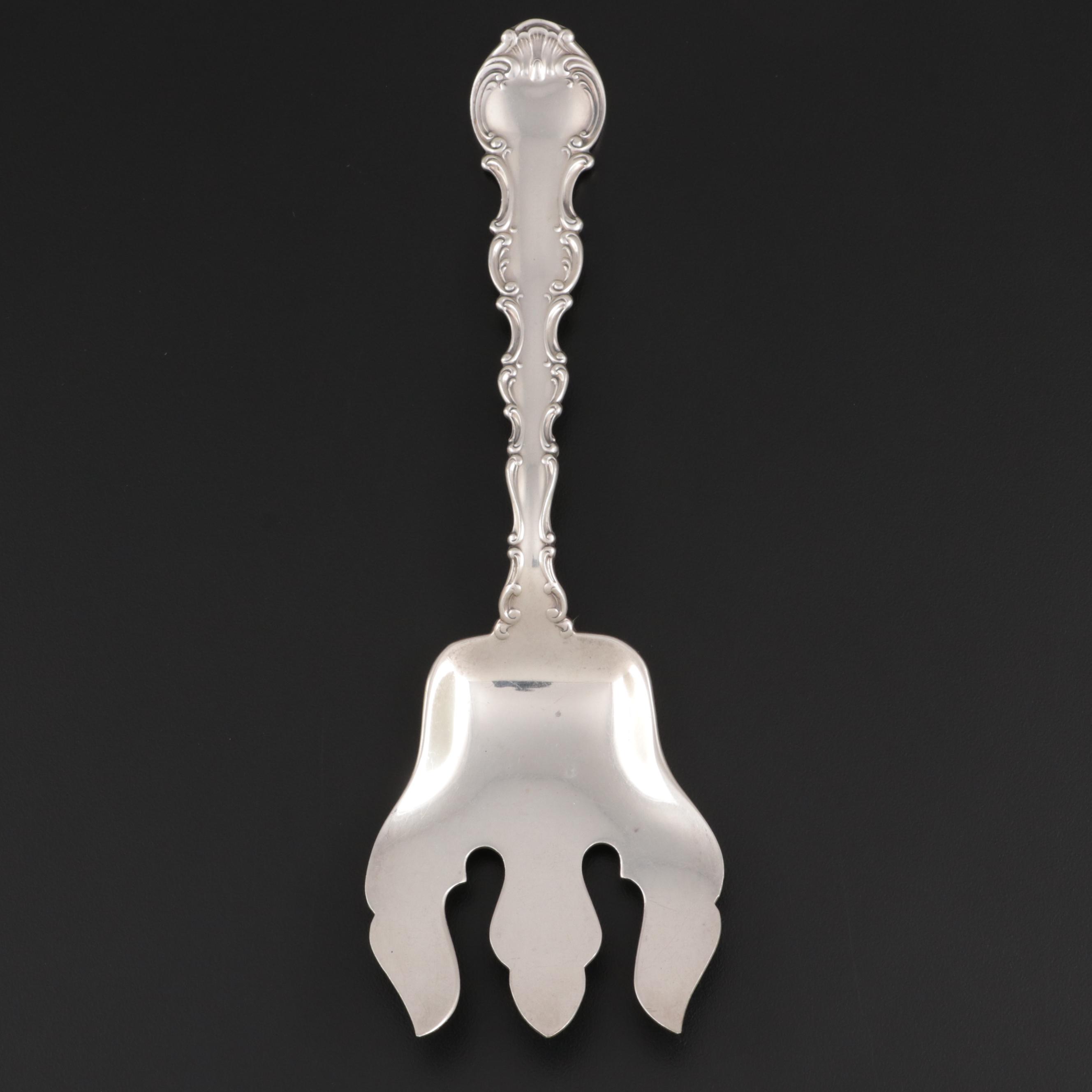 Gorham "Strasbourg" Sterling Silver Vegetable Serving Fork