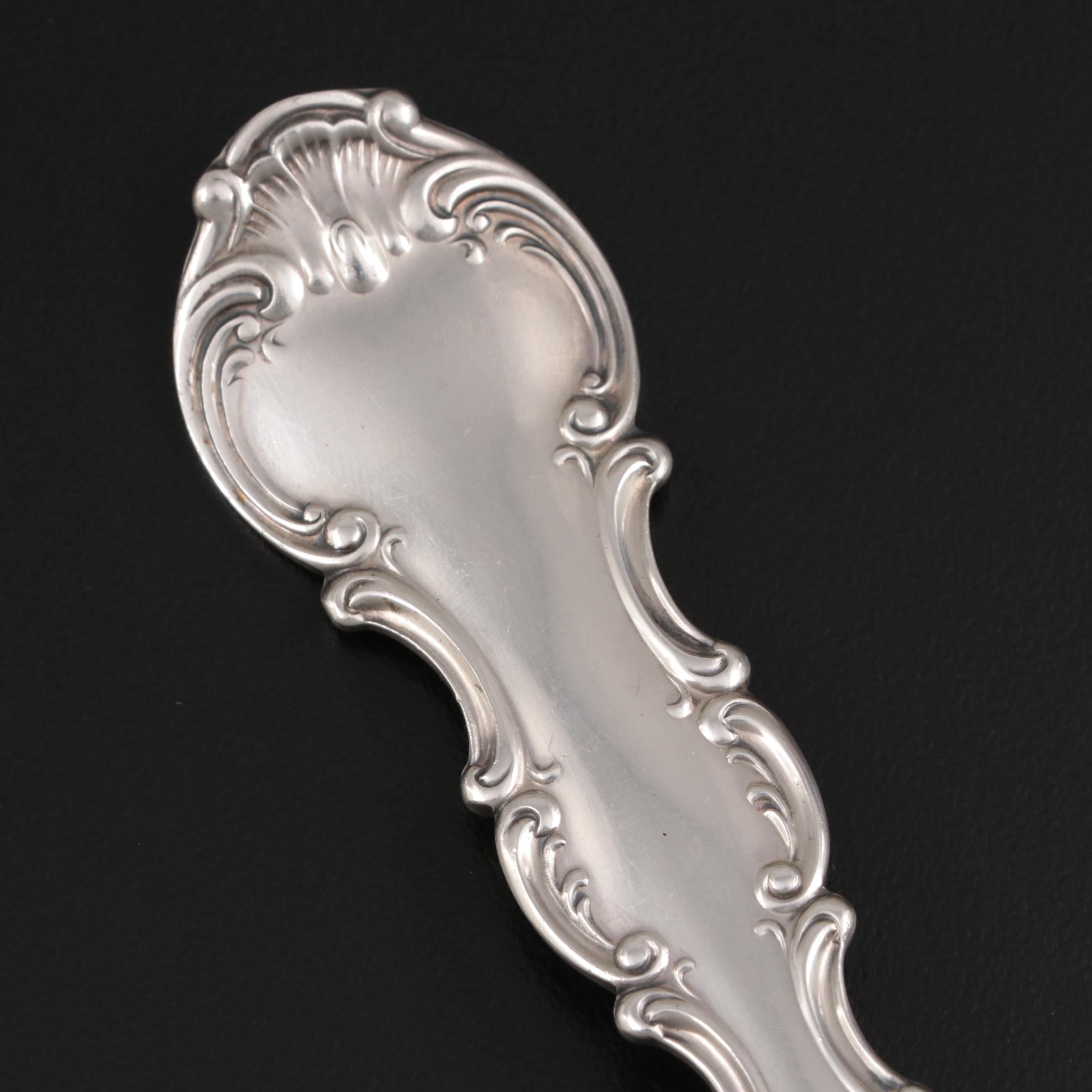 Gorham "Strasbourg" Sterling Silver Vegetable Serving Fork