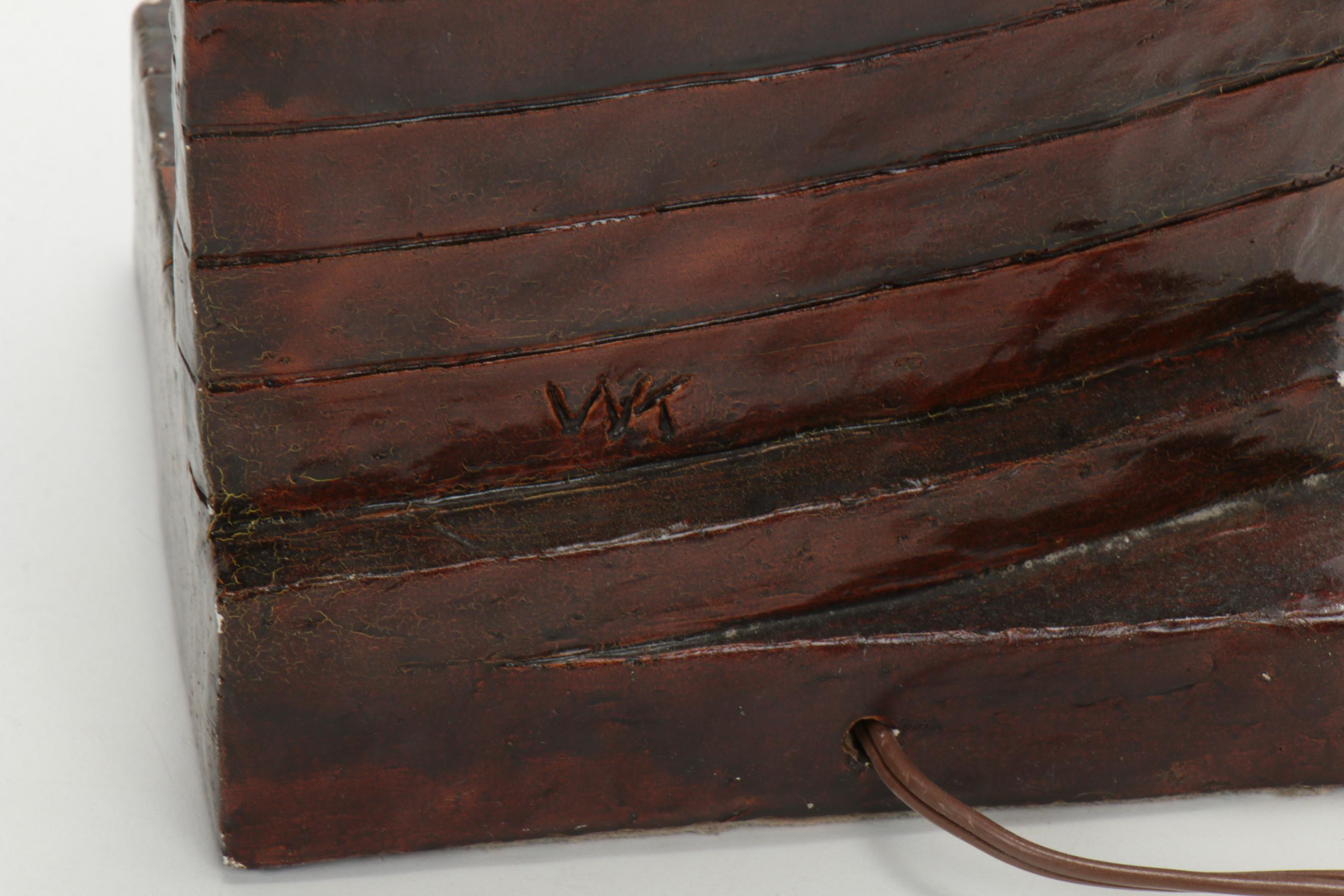 Chalkware Fisherman Table Lamp, Mid-20th Century