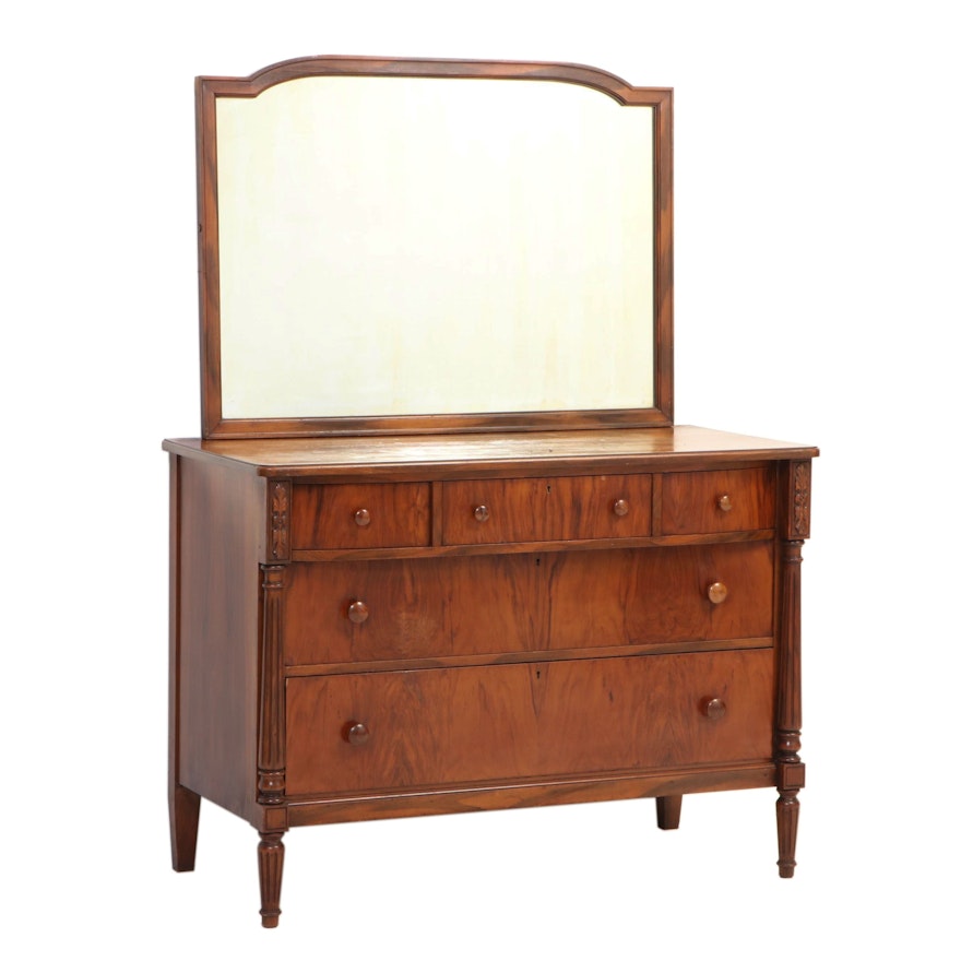 Classical Style Walnut Five-Drawer Dresser, Early 20th Century