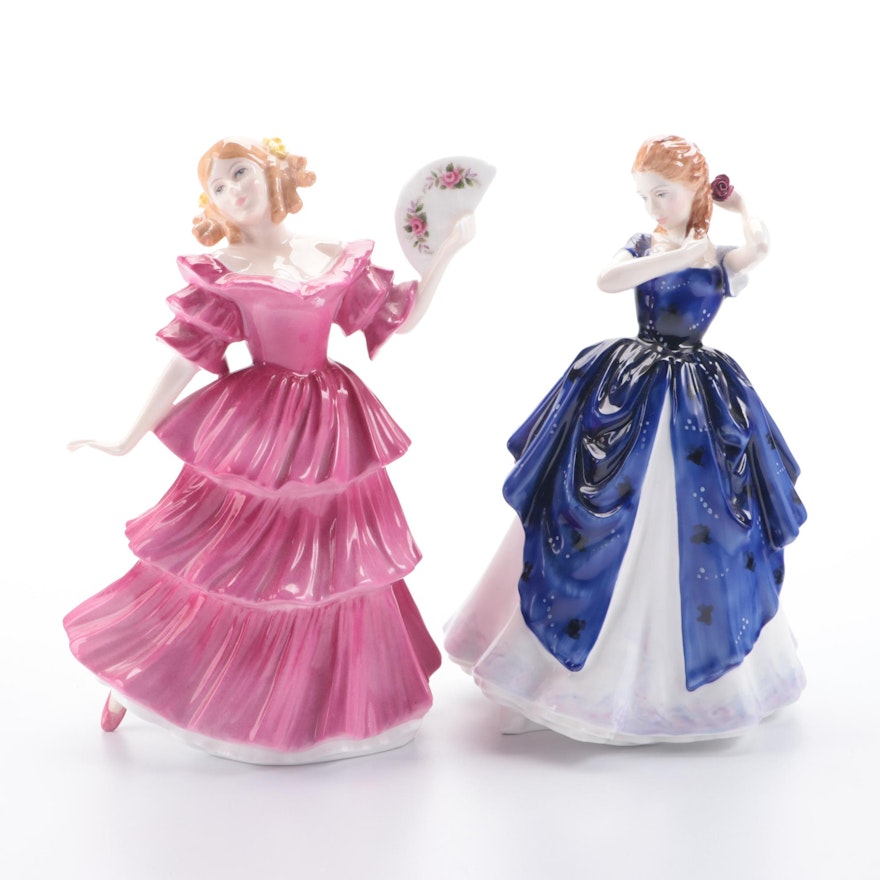 Royal Doulton Figure of the Year 1994 "Jennifer" and "Laura" Figurines