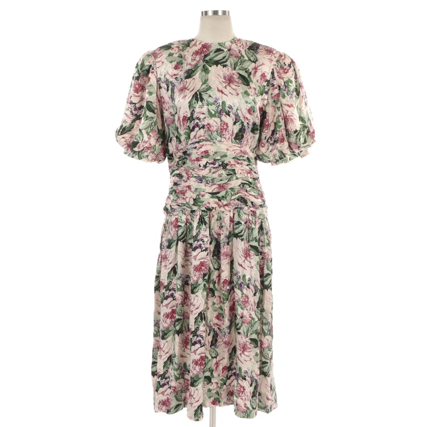 Maggy London by Jeannene Booher Occasion Dress in Floral Silk Jacquard