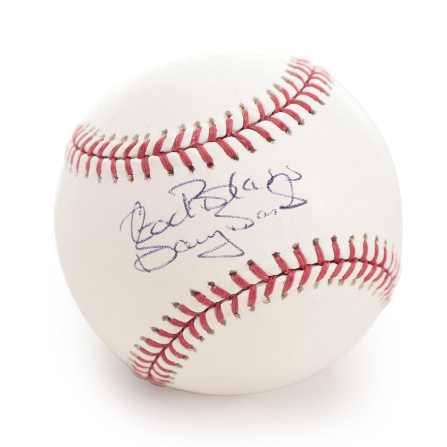 Barry Bonds Signed "God Bless" Rawlings Major League Baseball, JSA COA