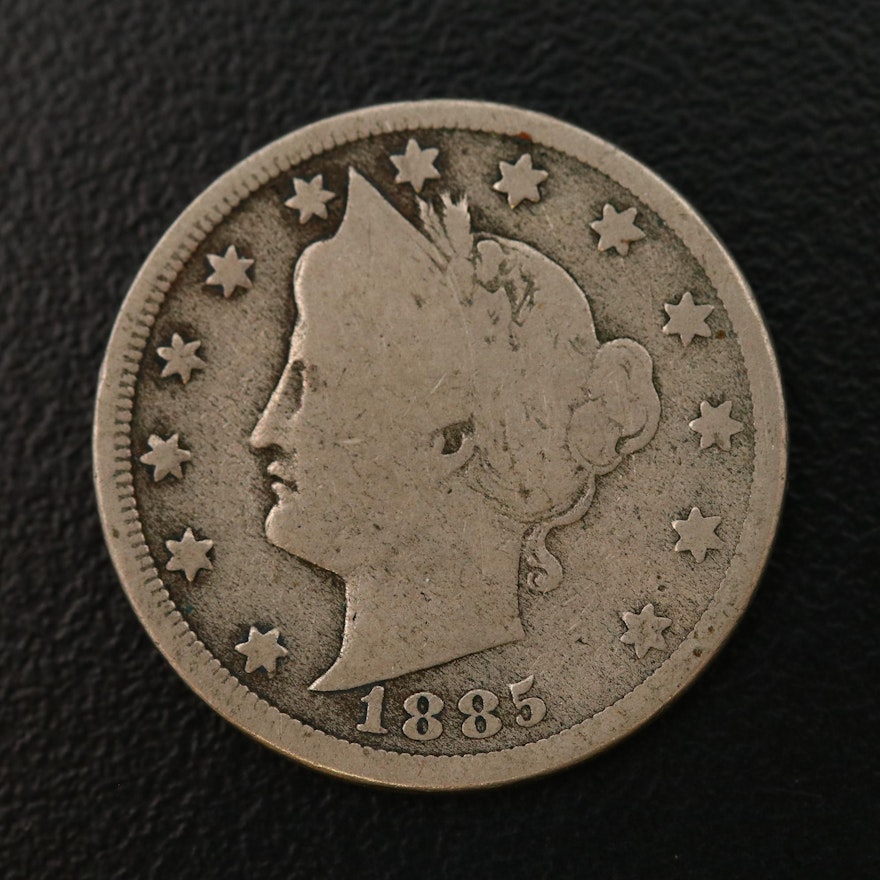 Key Date 1885 Liberty Head "V" Nickel