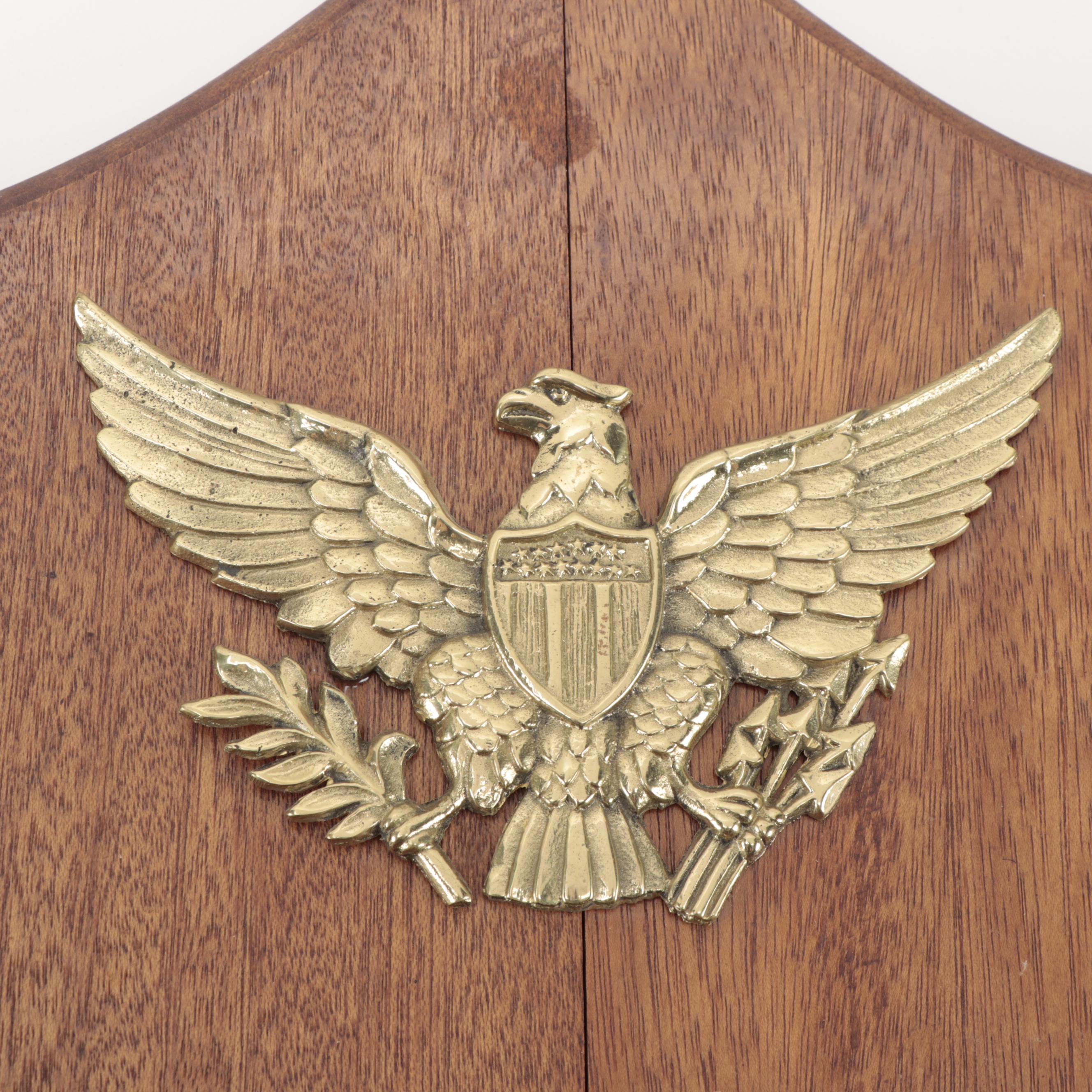 Navy Officers Sword with Oak Presentation Plaque