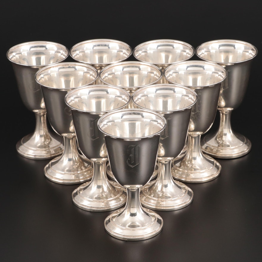 Reed & Barton Sterling Silver Individual Cocktail Oyster Cups