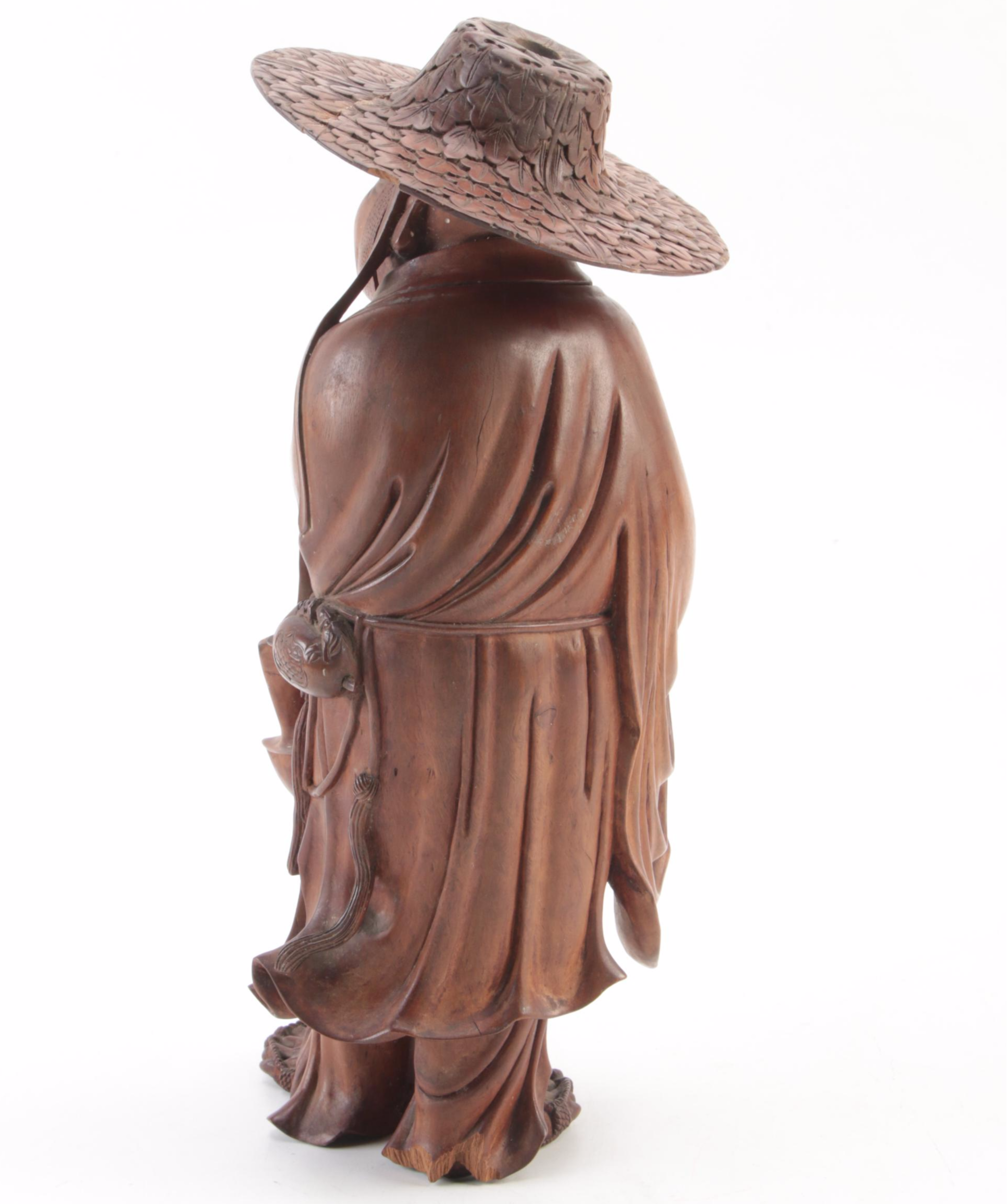 Chinese Carved Wood Figure, Mid to Late 20th Century