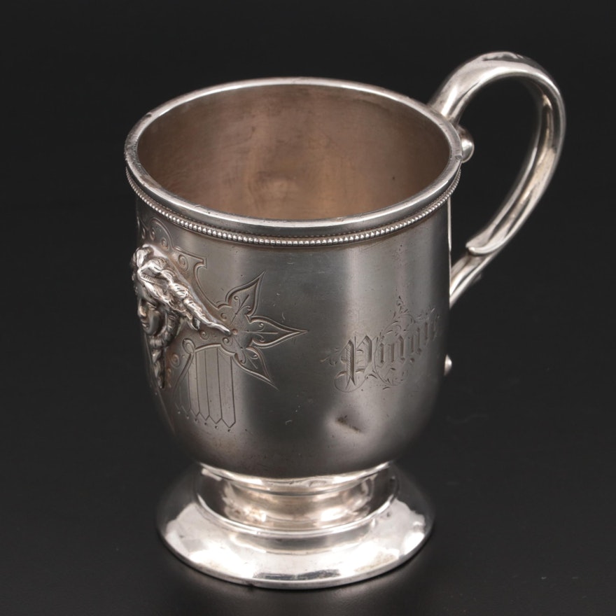 English Sterling Silver Cup, Late 19th to Early 20th Century