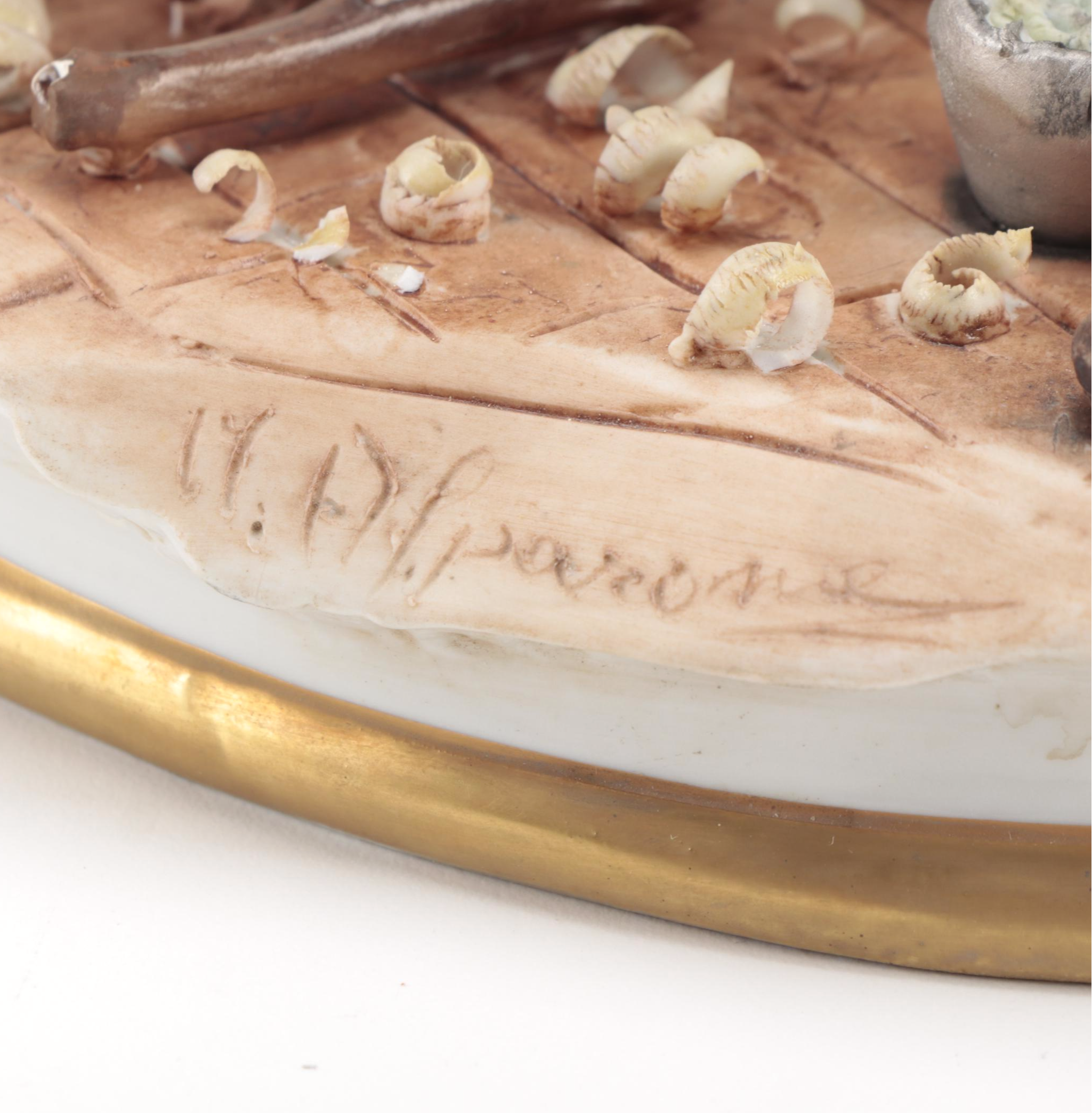 Mario Alparone for Capodimonte Pinocchio and Geppetto Porcelain Figurine