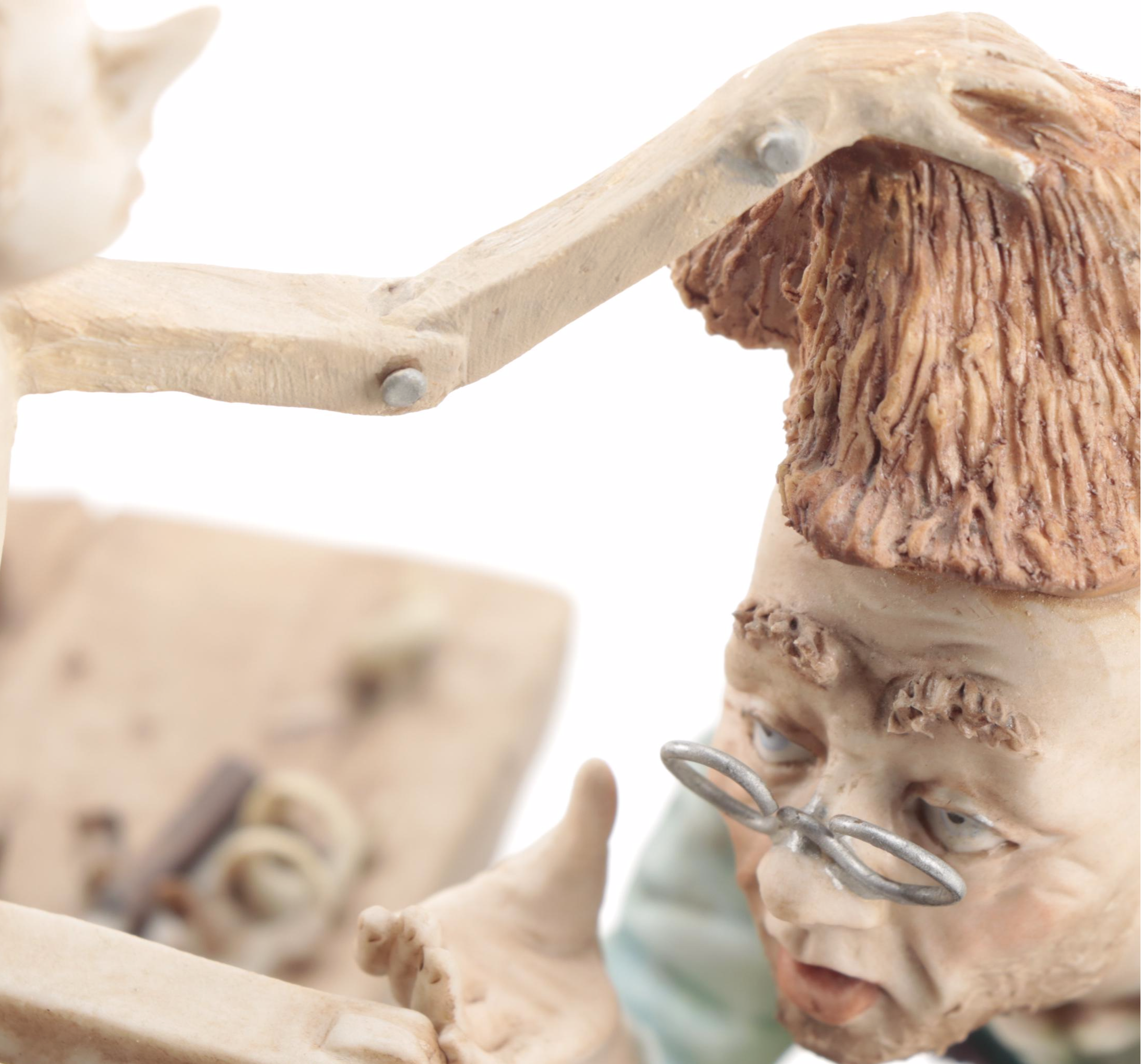 Mario Alparone for Capodimonte Pinocchio and Geppetto Porcelain Figurine