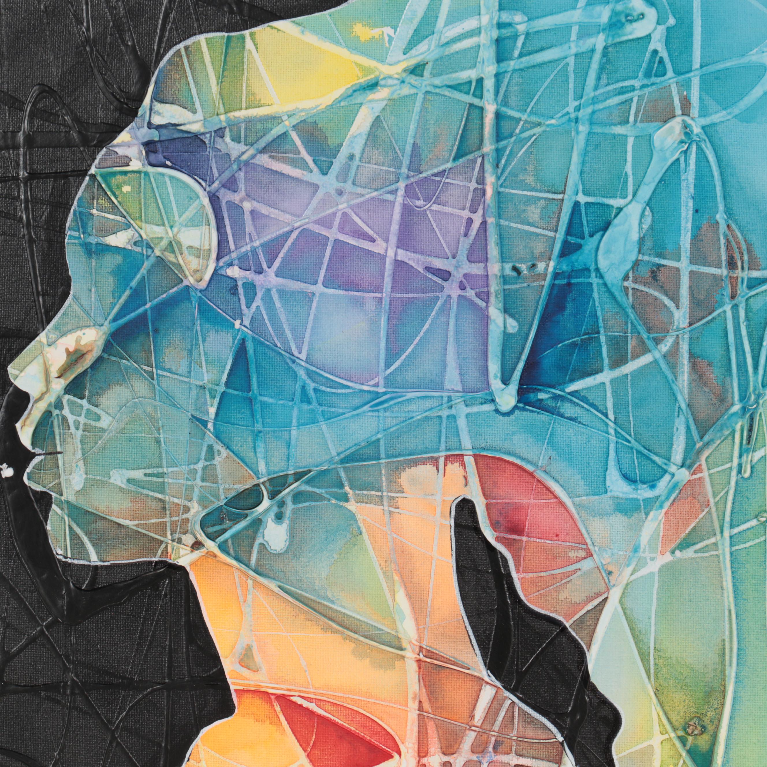 Abiola Idowu Mixed Media Painting "SoulFul"