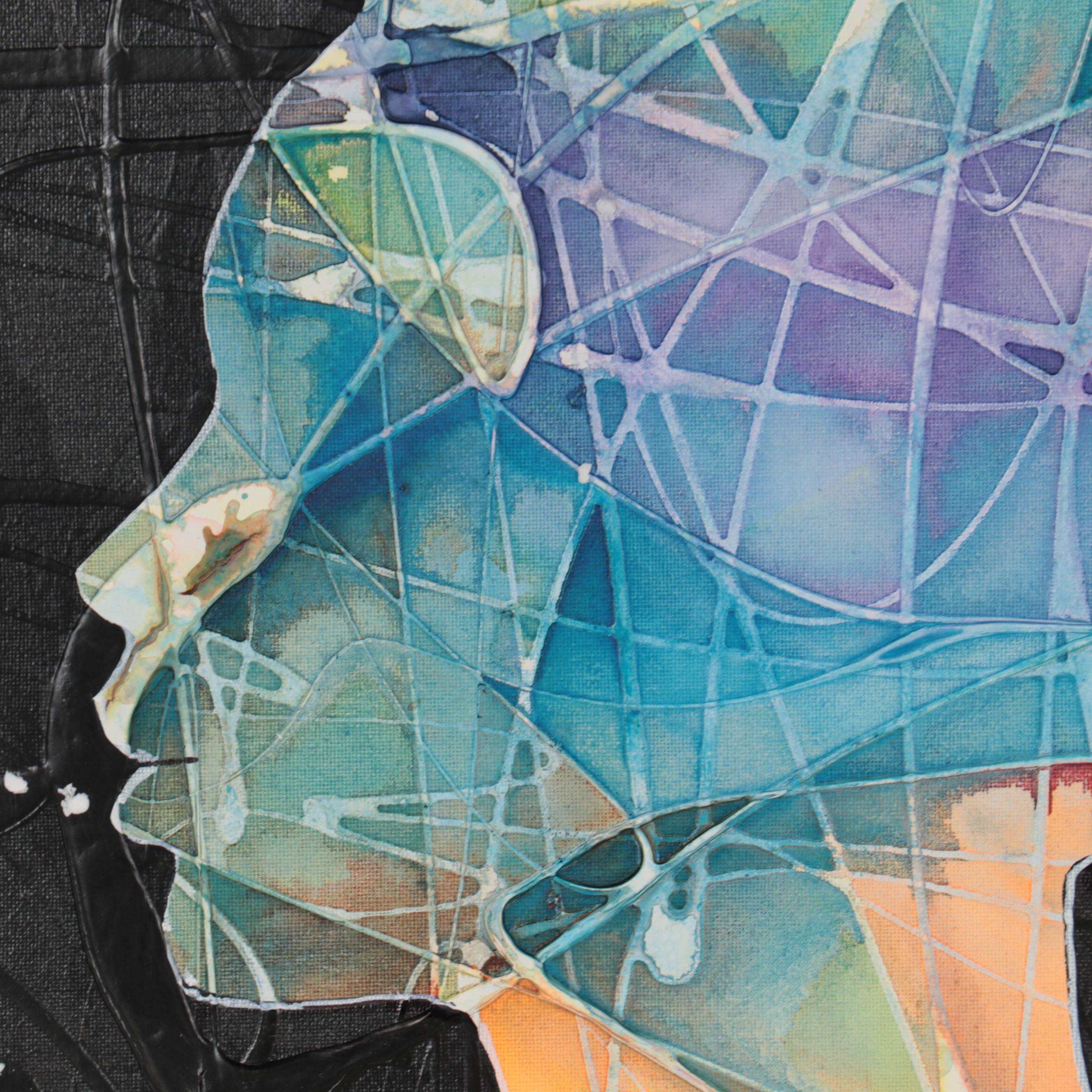 Abiola Idowu Mixed Media Painting "SoulFul"