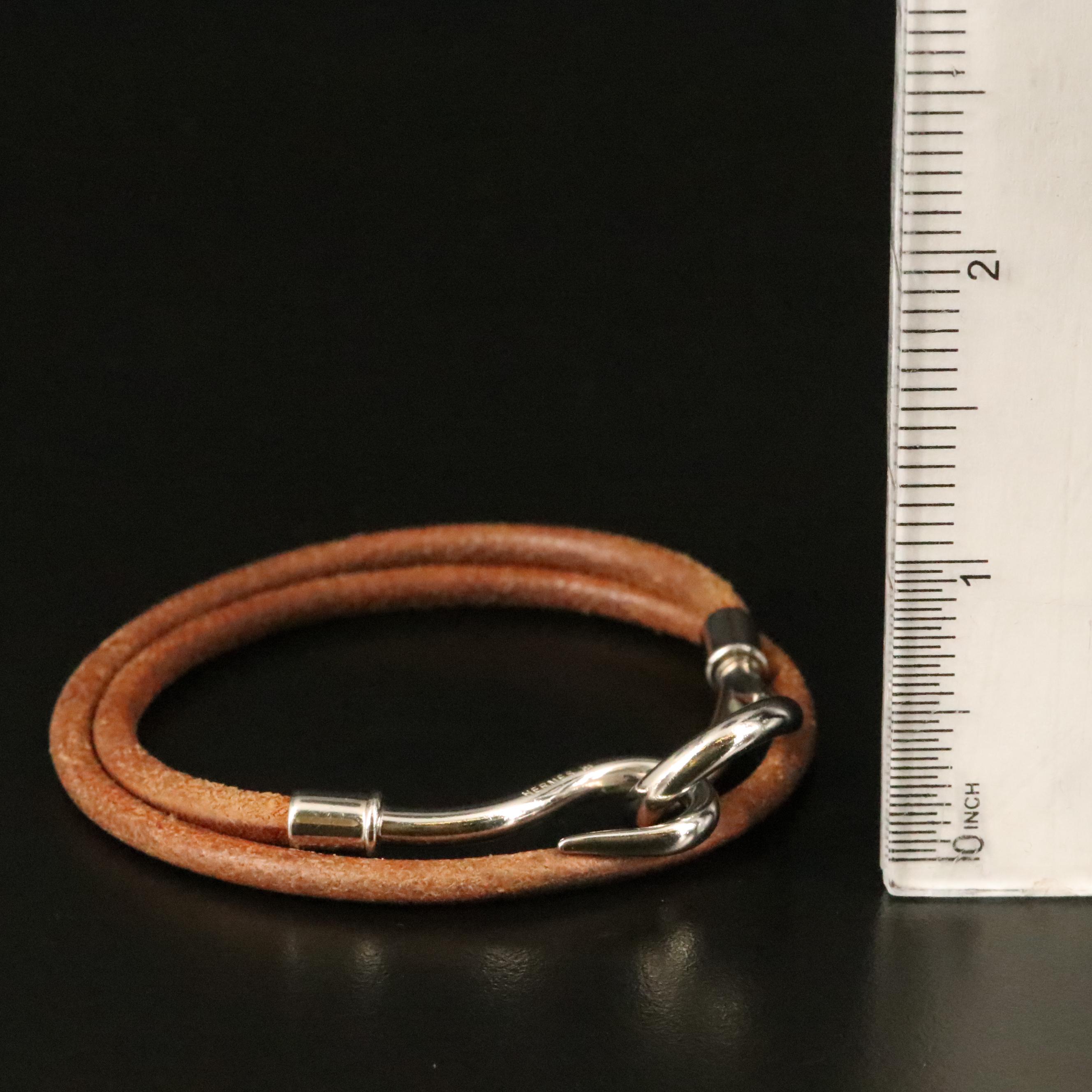Hermès Jumbo Double Tour Leather Bracelet