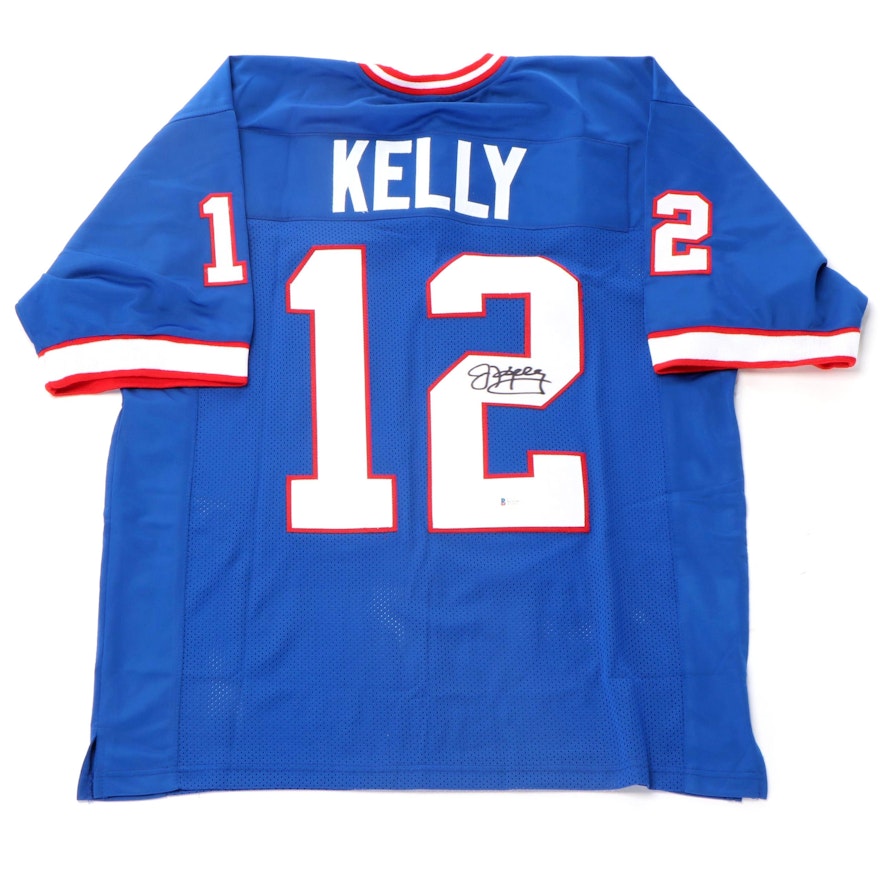 Jim Kelly Signed Buffalo Bills Signed NFL Replica Football Jersey, Beckett COA