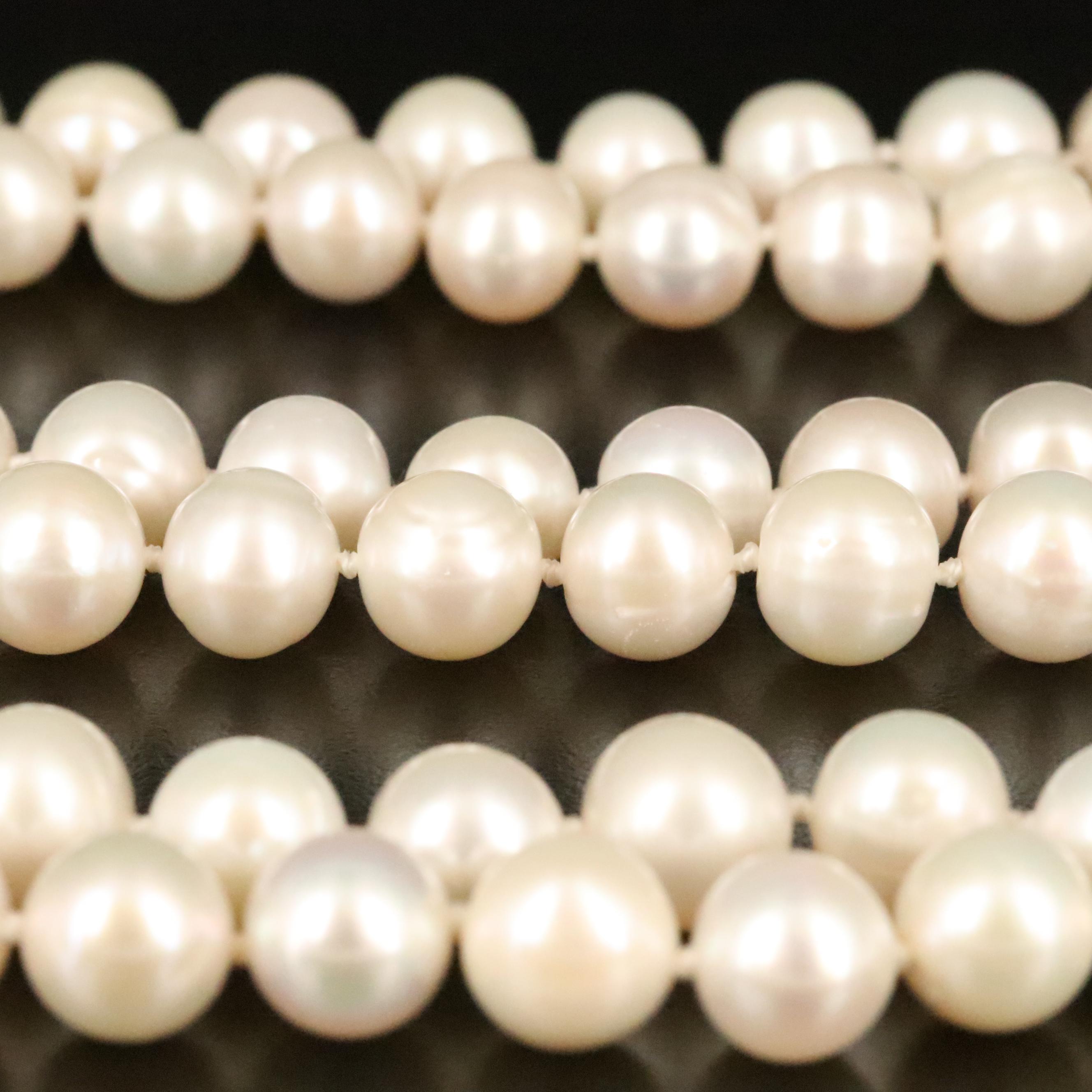 Endless Rope Length Pearl Necklace