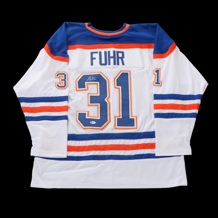 Grant Fuhr Signed "31" Hockey Jersey Attributed to Edmonton Oilers, Beckett COA
