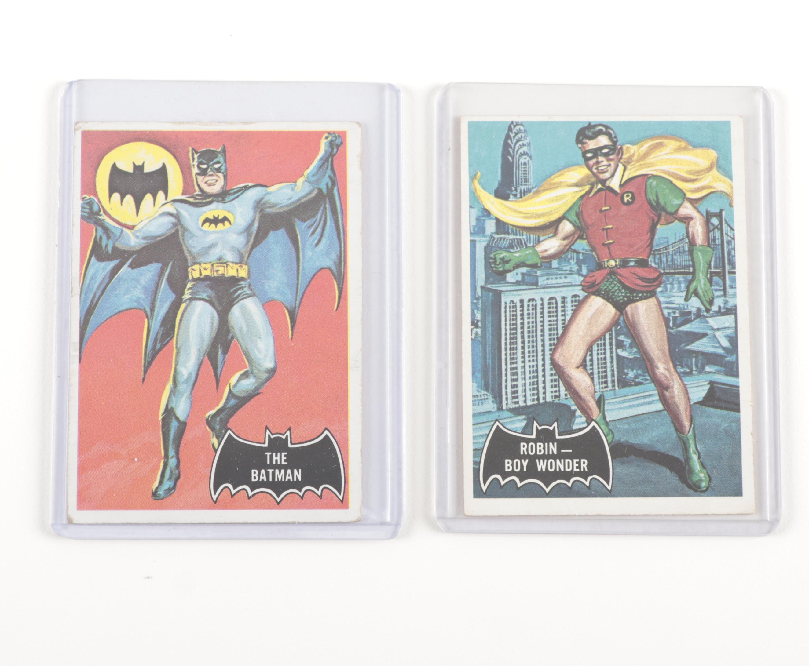 1966 Batman Topps Trading Card Complete Set with #1 "The Batman"