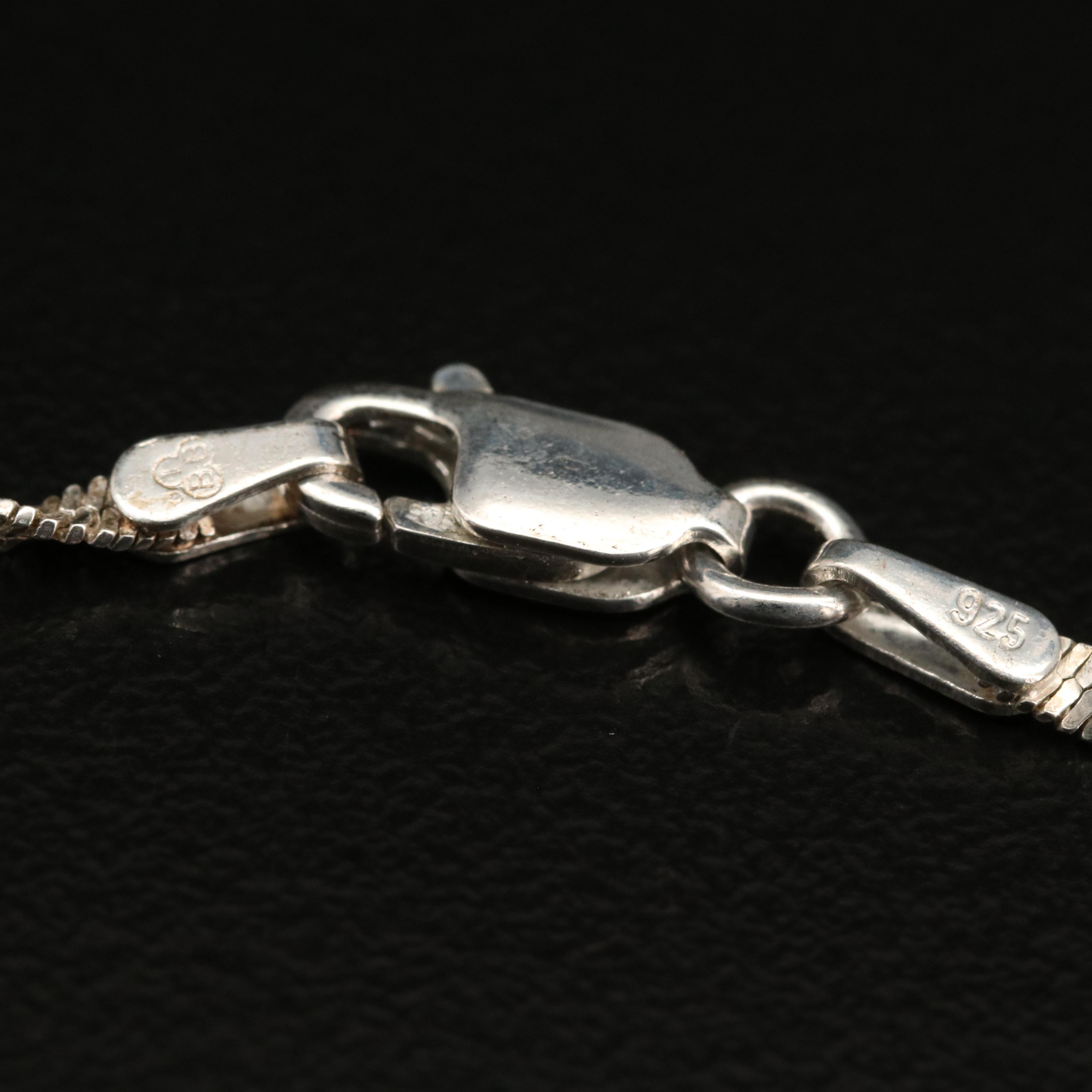 Sterling Lace Agate, Sodalite and Quartzite Pendant Necklace