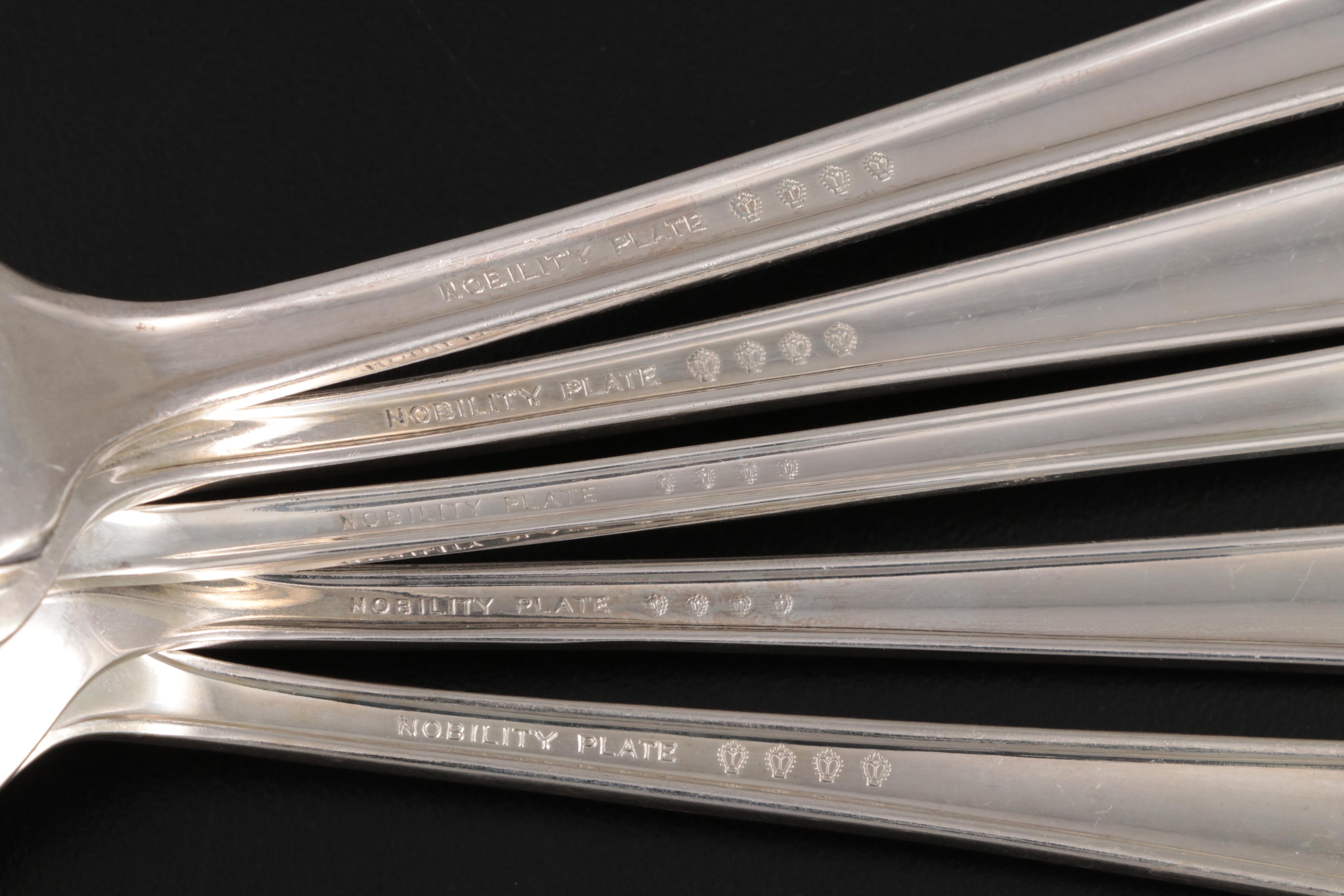 Oneida "Royal Rose" Nobility Silver Plate Flatware and Serving Utensils