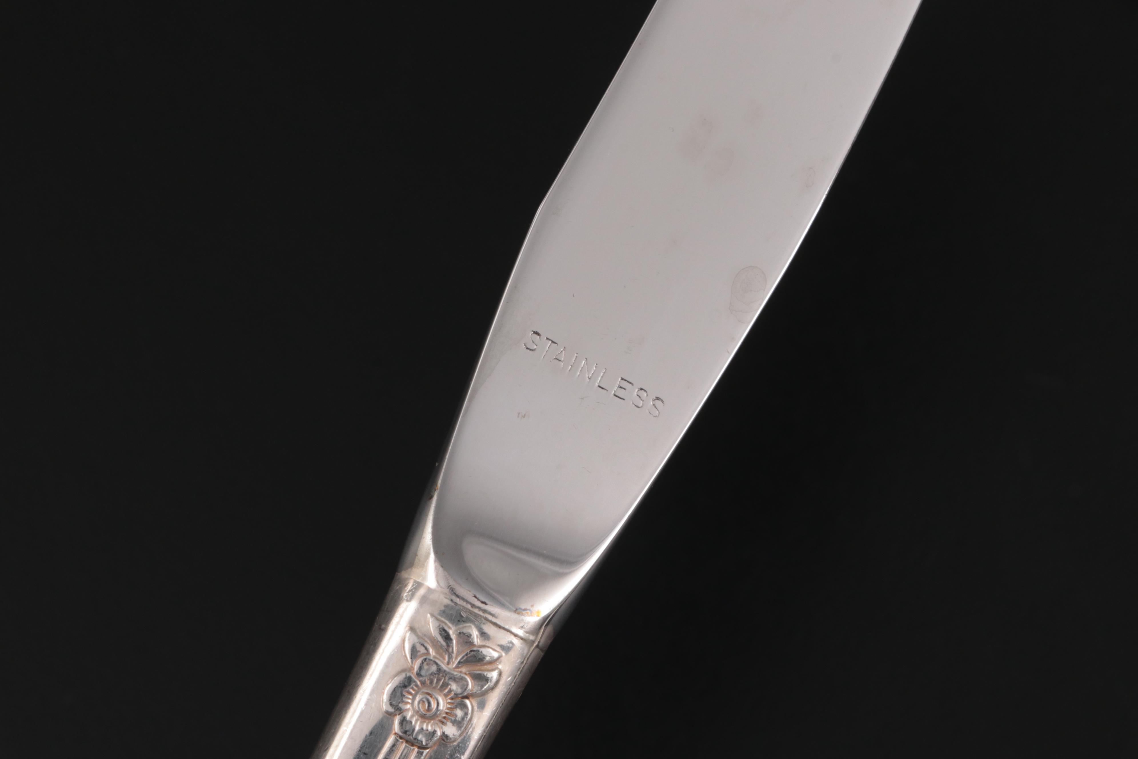 Oneida "Royal Rose" Nobility Silver Plate Flatware and Serving Utensils