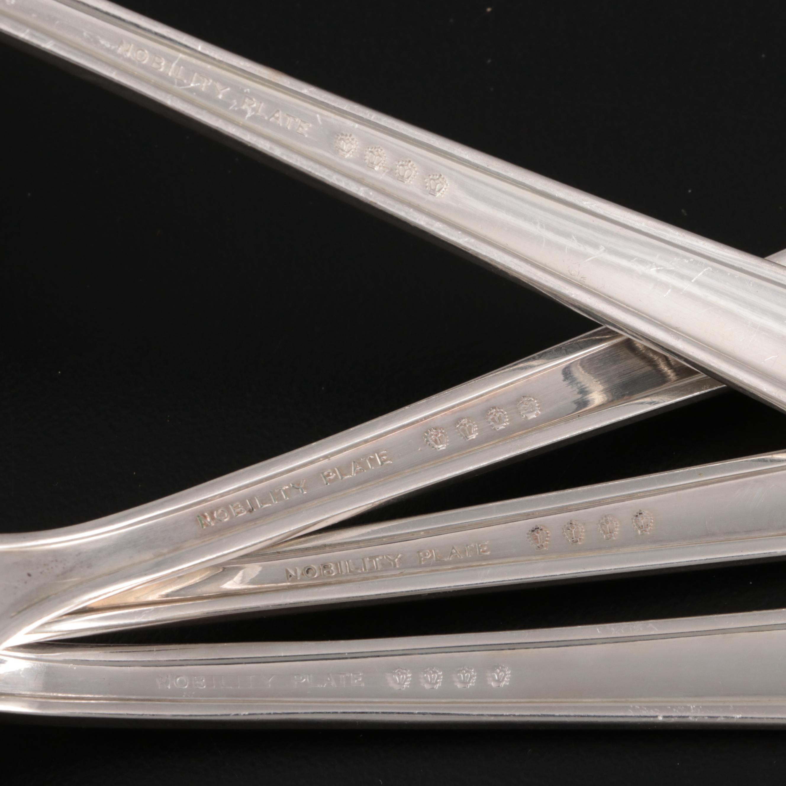 Oneida "Royal Rose" Nobility Silver Plate Flatware and Serving Utensils