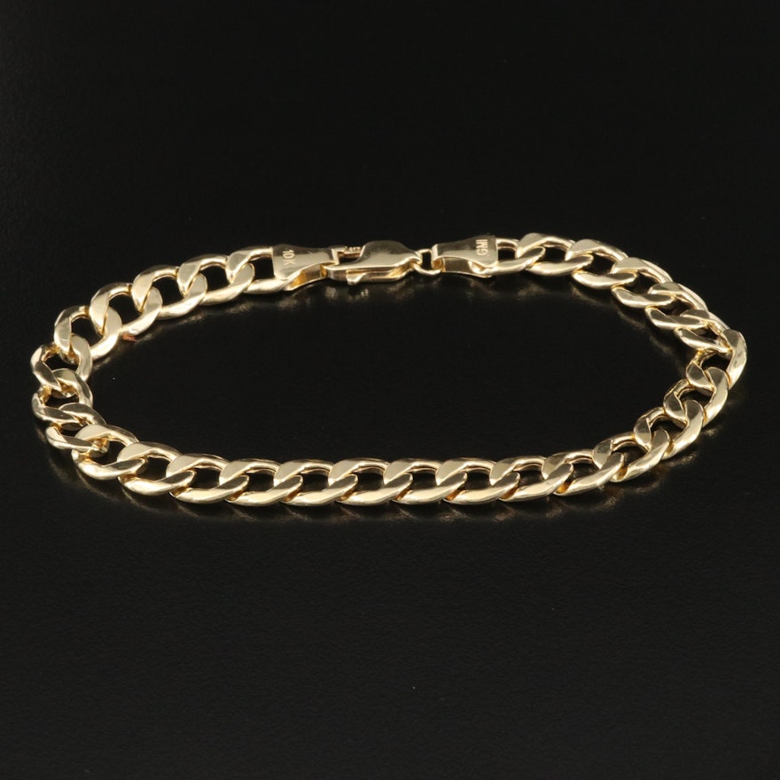 10K Curb Chain Bracelet