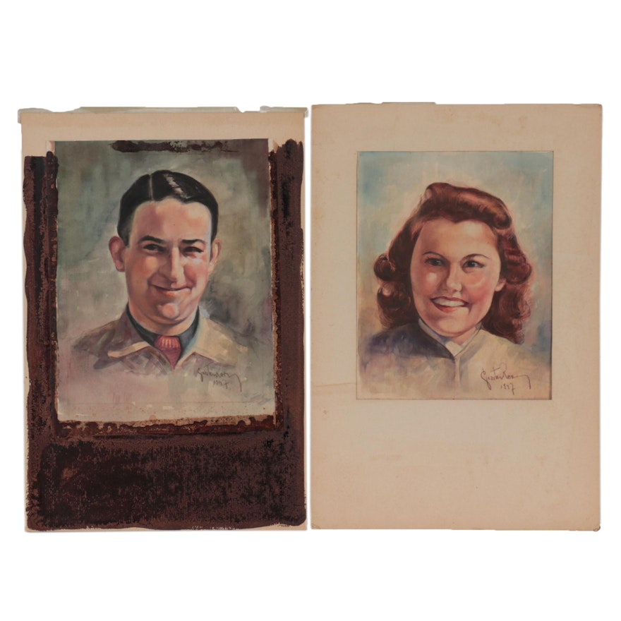 Mixed Media Portraits, 1947