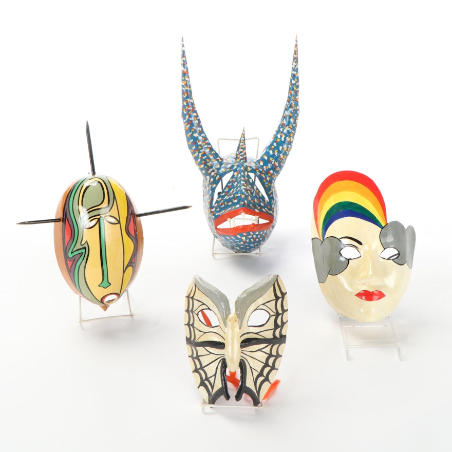 Puerto Rican Folk Art Masks, Circa 2000