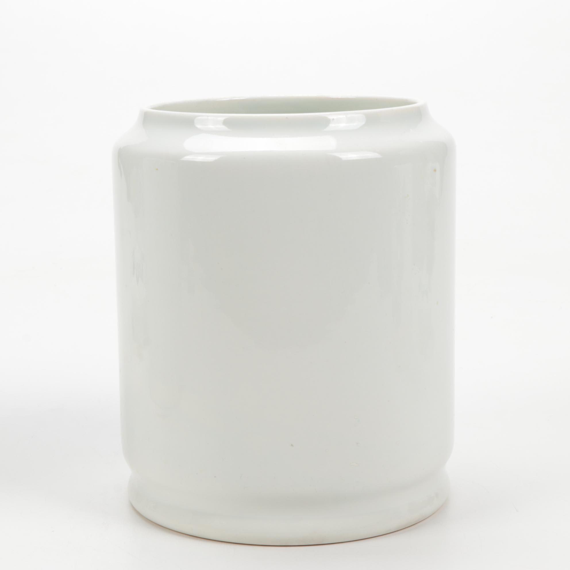 Delft Flour, Sugar and Coffee Ceramic Canisters