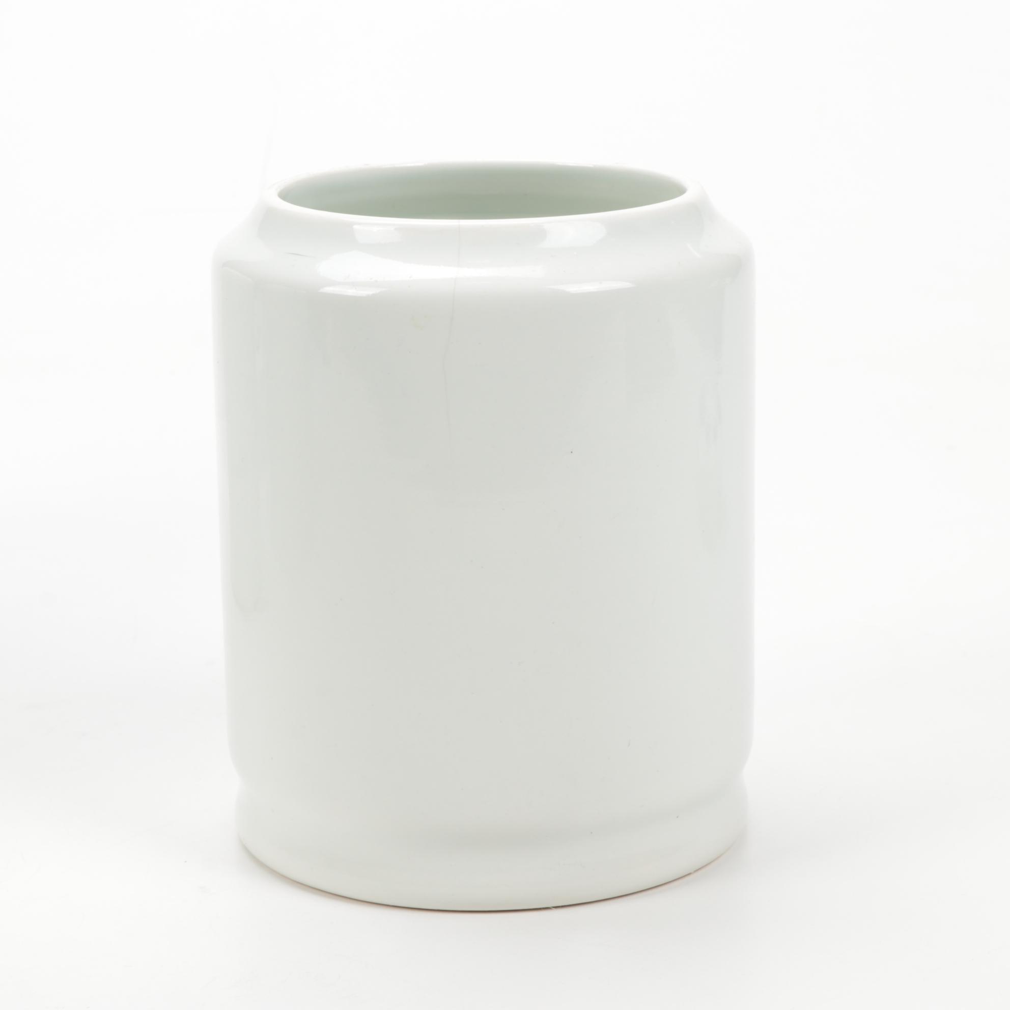 Delft Flour, Sugar and Coffee Ceramic Canisters