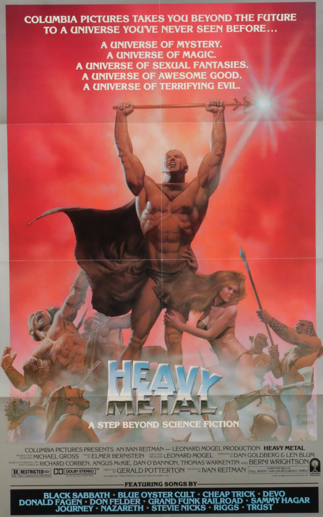 "Heavy Metal" Offset Lithograph One Sheet Movie Poster, circa 1981