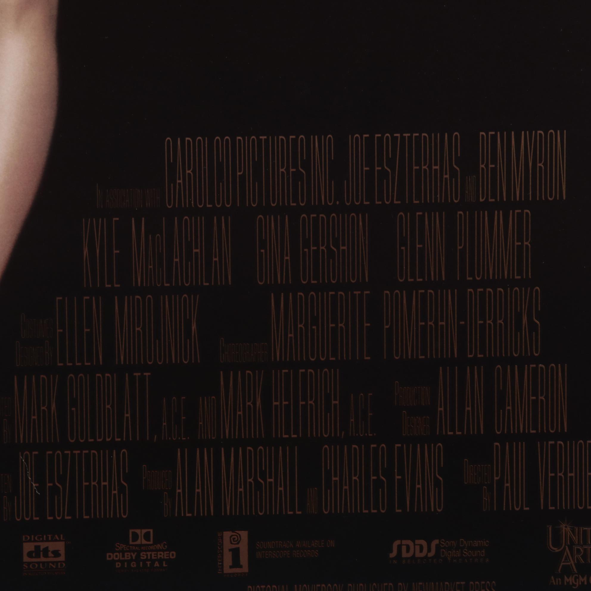 "Showgirls" Offset Lithograph Theatrical One Sheet Movie Poster, 1995