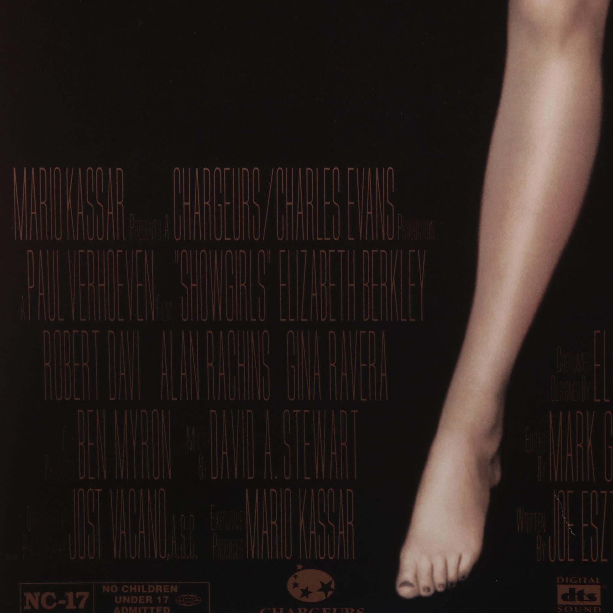 "Showgirls" Offset Lithograph Theatrical One Sheet Movie Poster, 1995