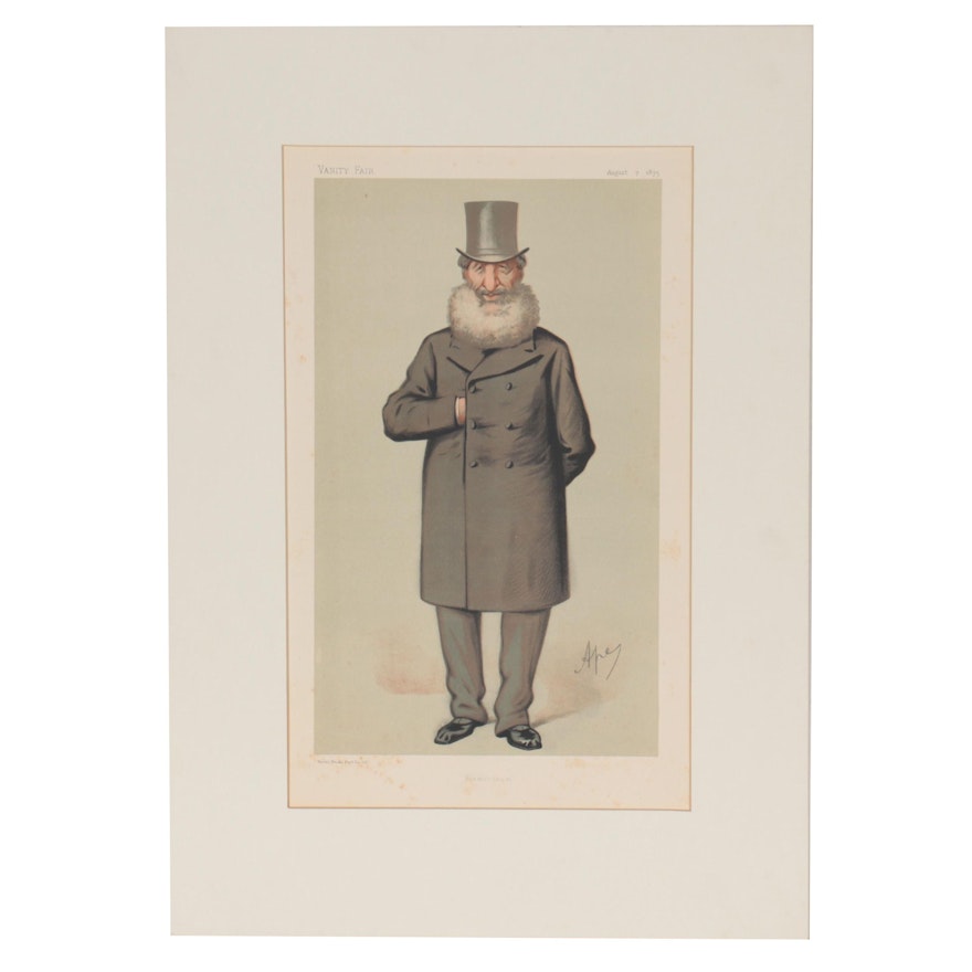 Ape Chromolithograph "Mr. Philip Henry Mutz, M.P." for "Vanity Fair," 1875