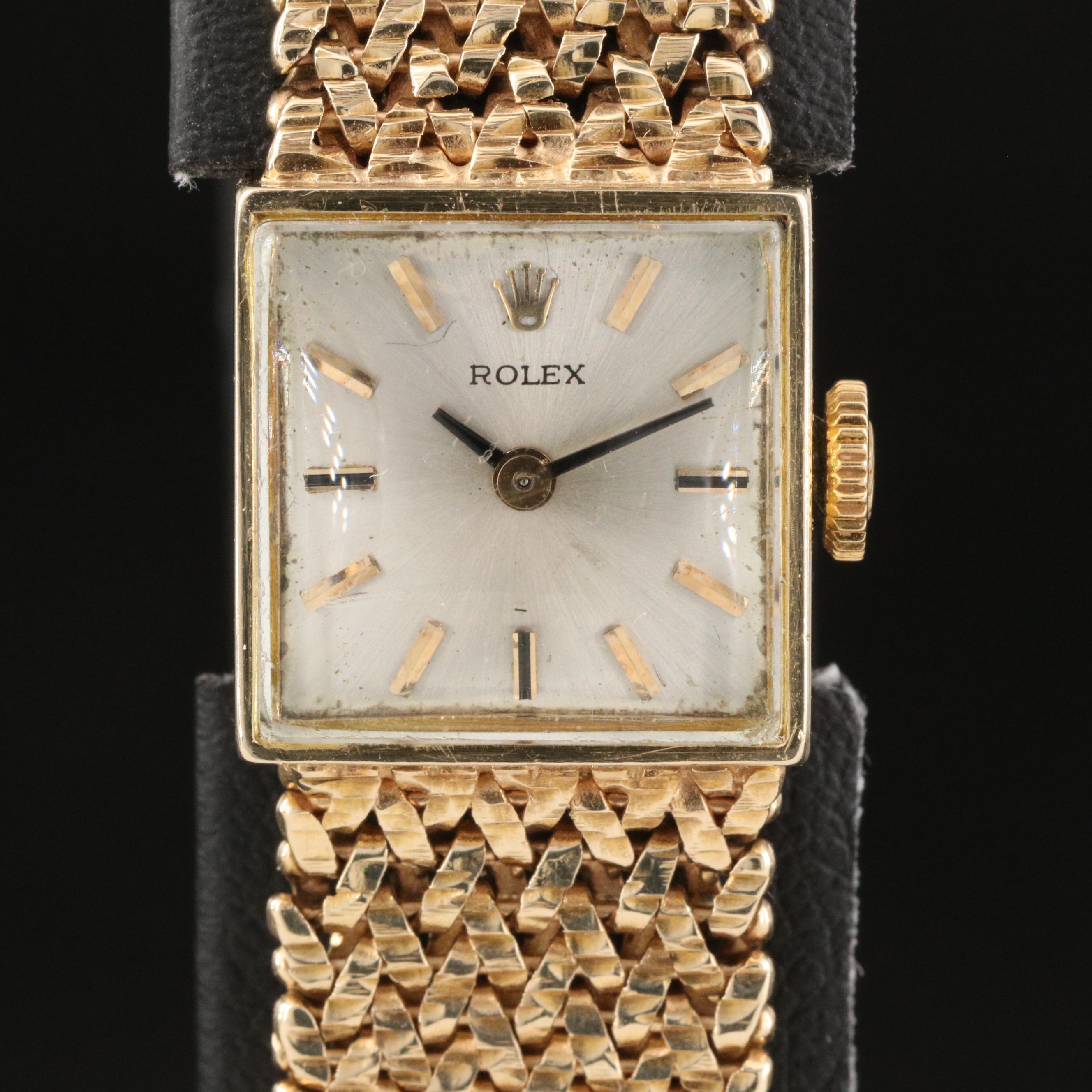 1959 Rolex 14K Yellow Gold Stem Wind Watch