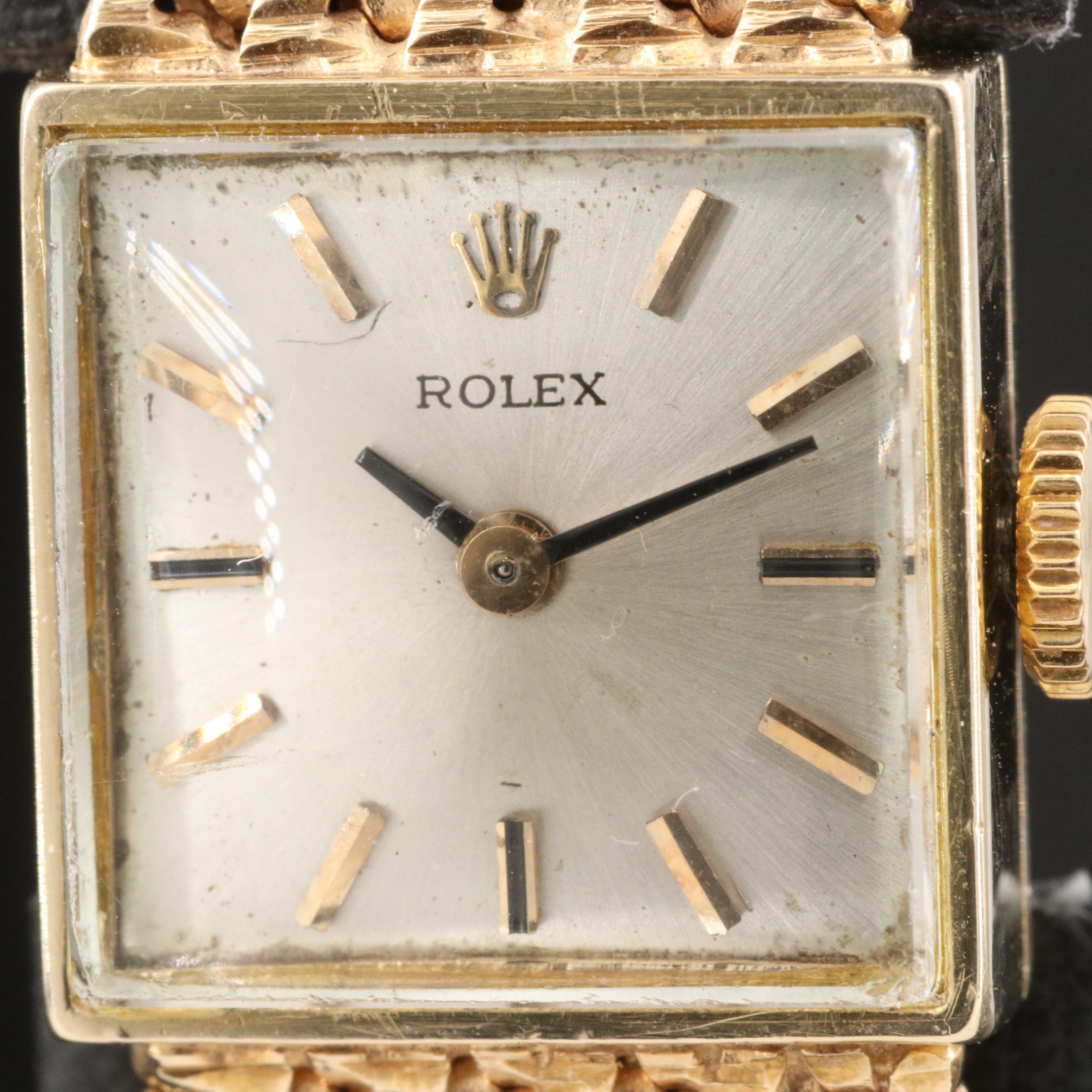 1959 Rolex 14K Yellow Gold Stem Wind Watch
