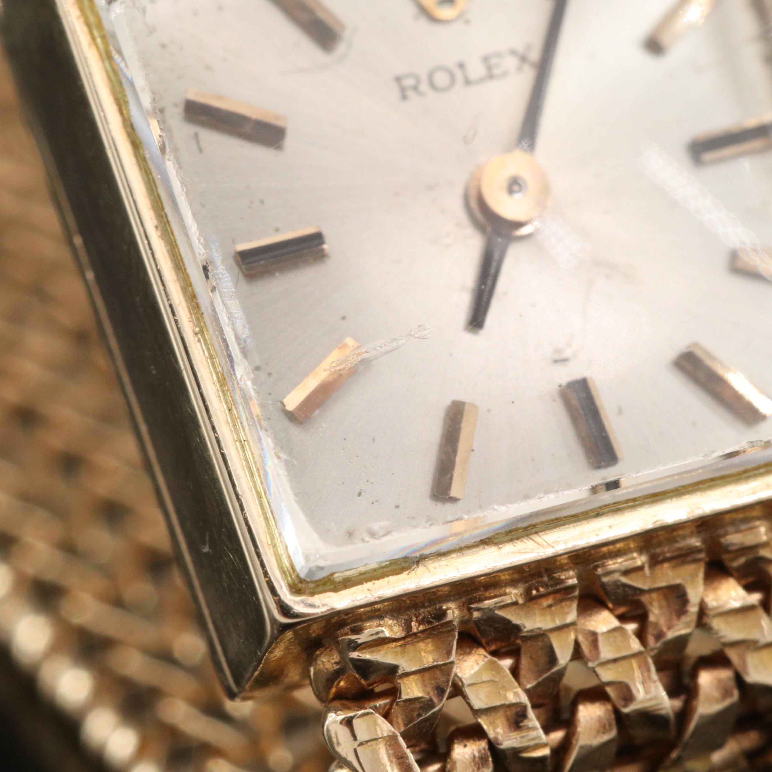 1959 Rolex 14K Yellow Gold Stem Wind Watch