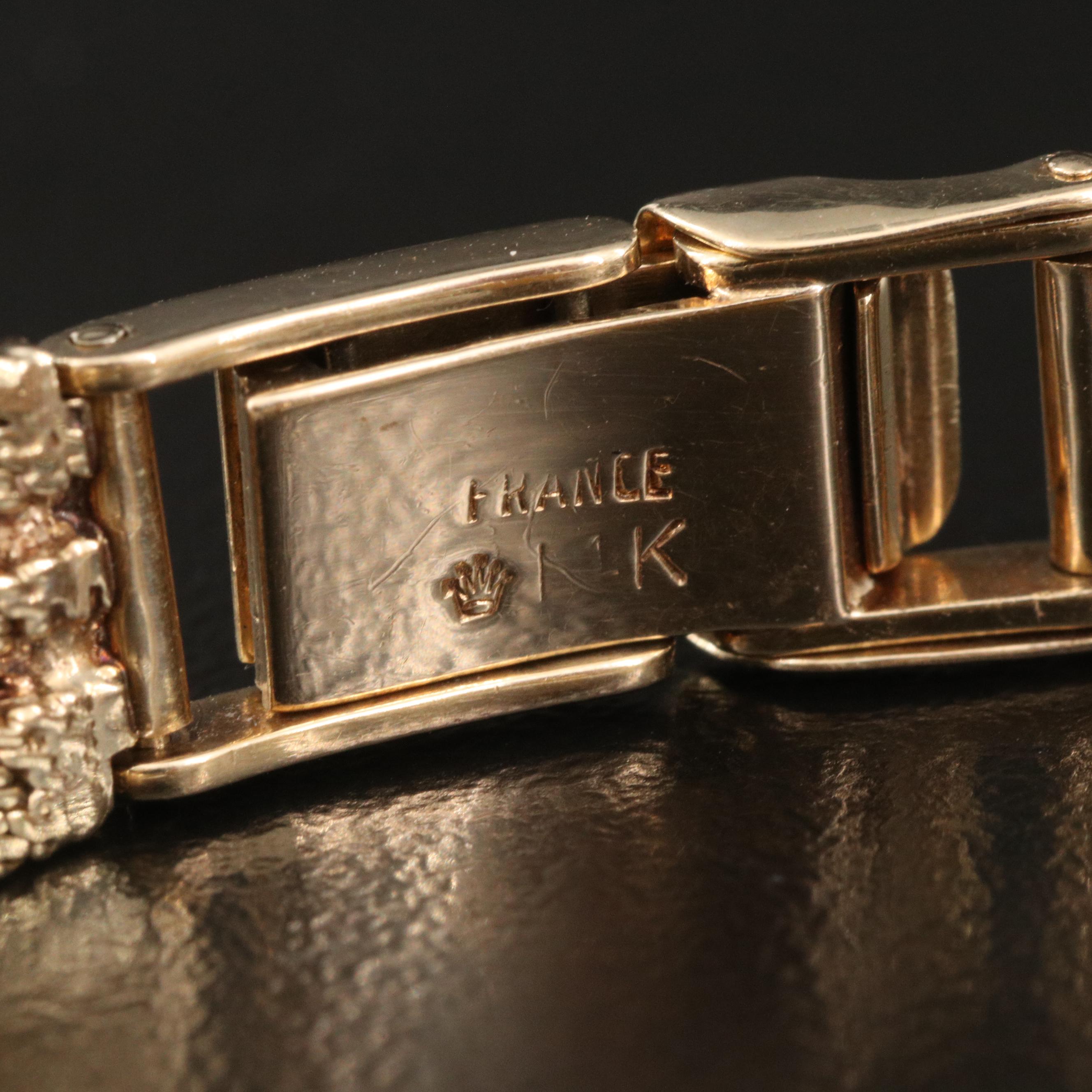 Vintage Rolex 14K Yellow Gold Stem Wind Watch