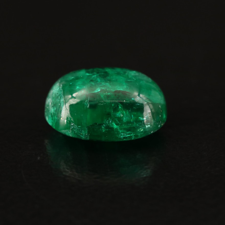 Loose 2.95 CT Emerald Cabochon