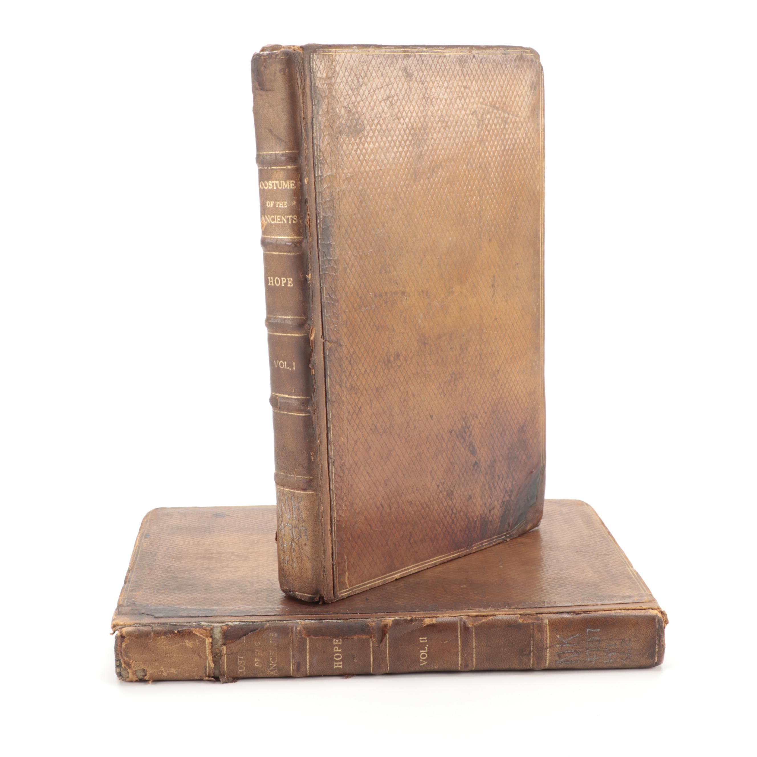 "Costume of the Ancients" Complete Two-Volume Set by Thomas Hope, 1812