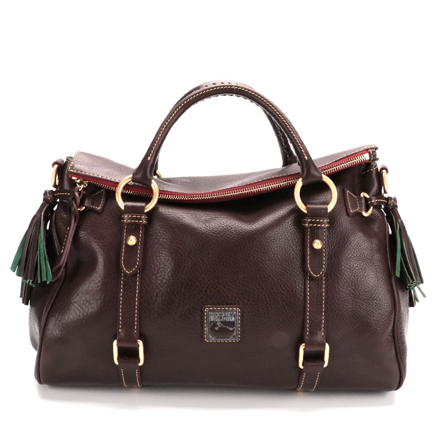 Dooney & Bourke Florentine Satchel in Brown Leather