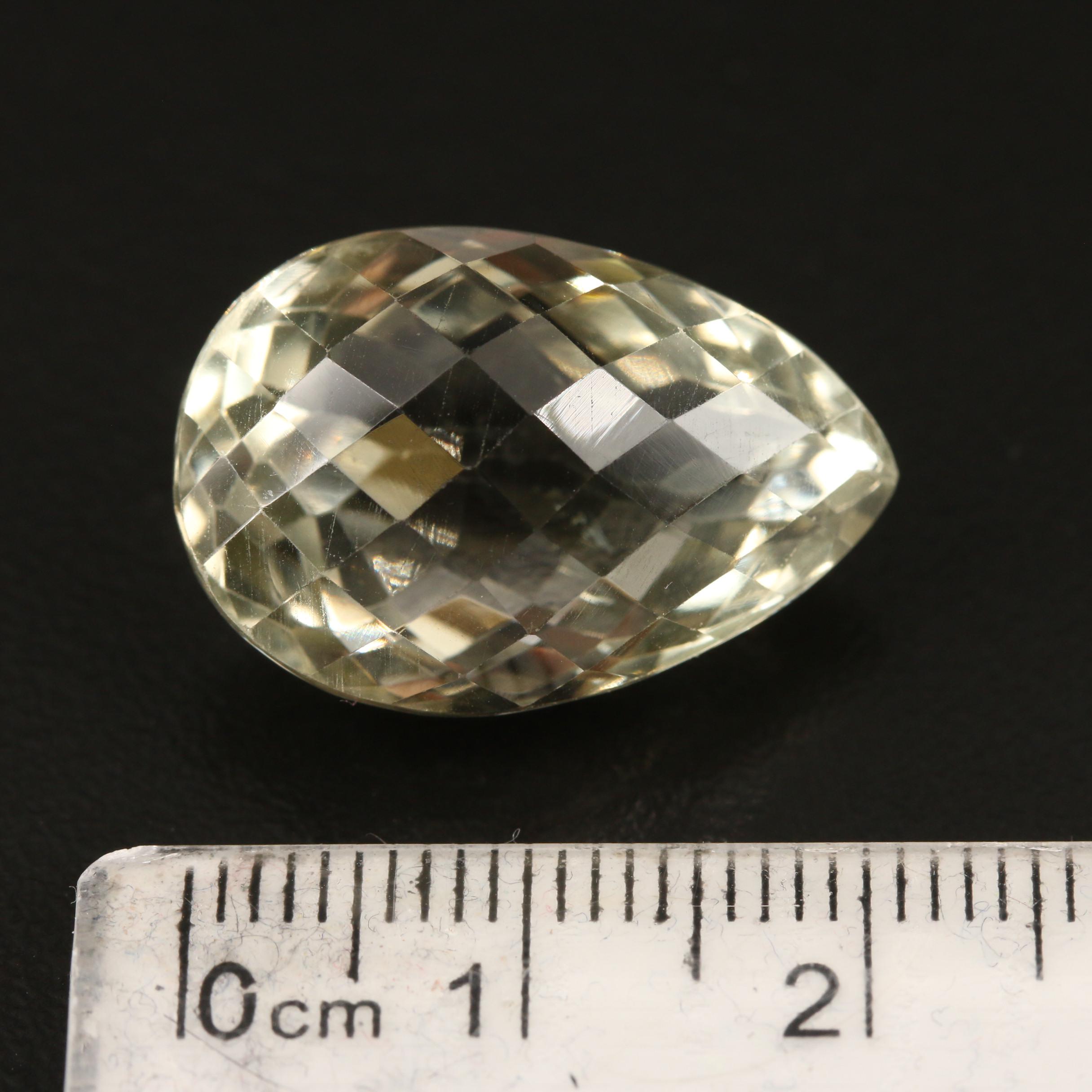 Loose 22.19 CT Prasiolite