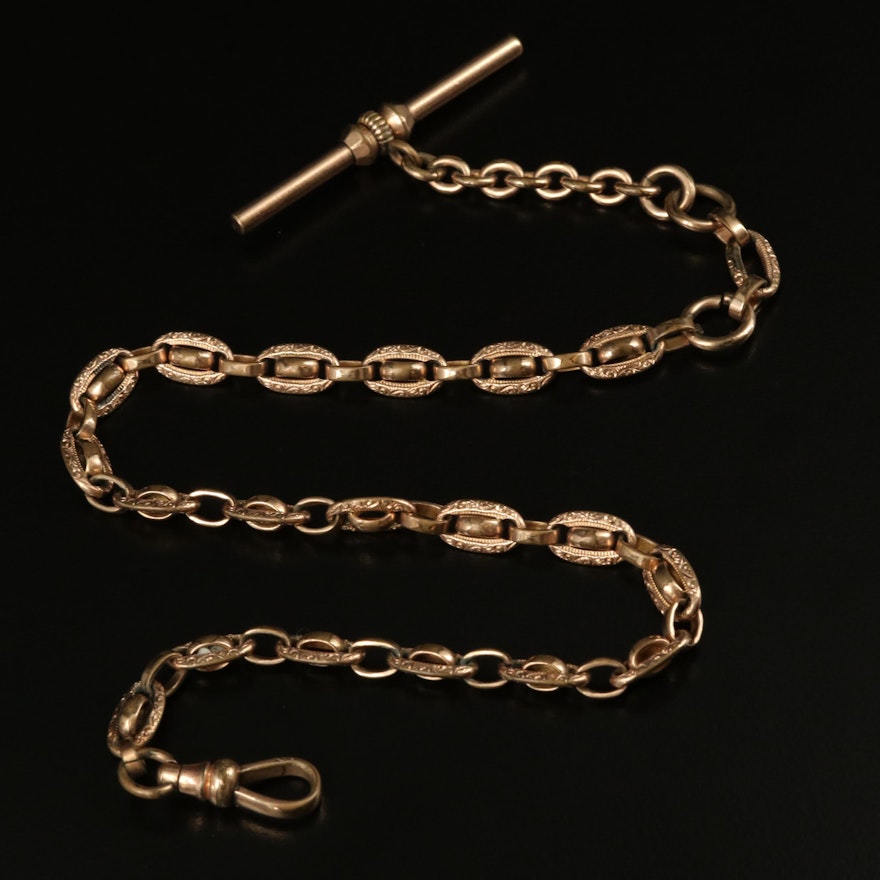 Victorian R.F. Simmons Co. Fancy Link Watch Chain