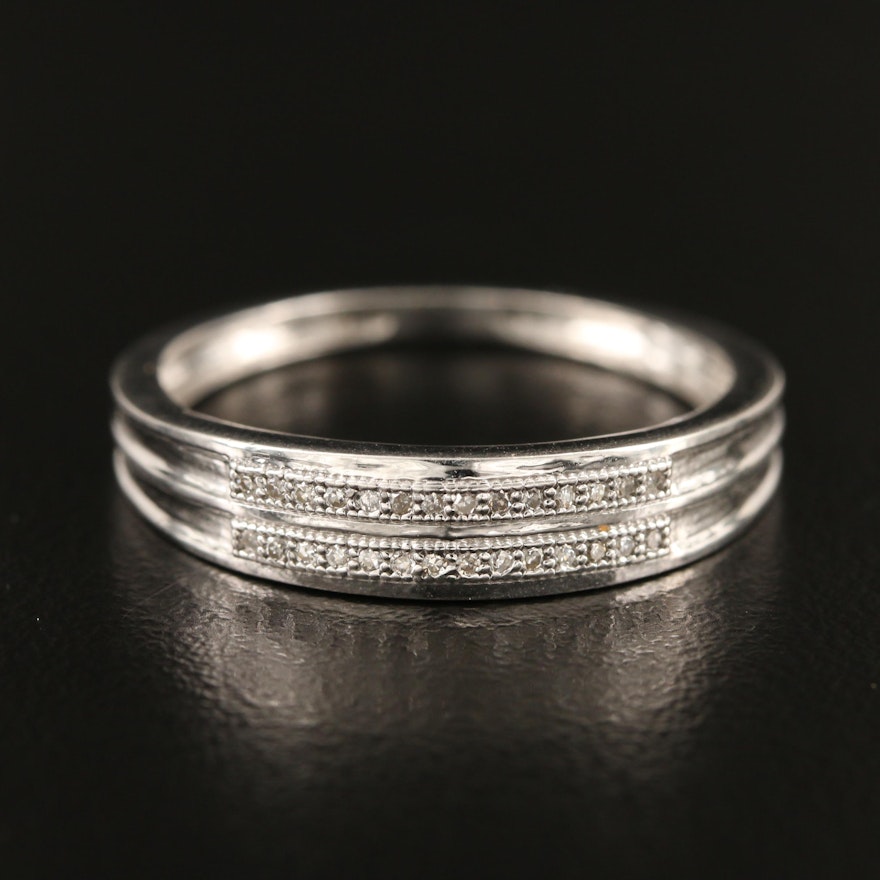 Sterling Diamond Band