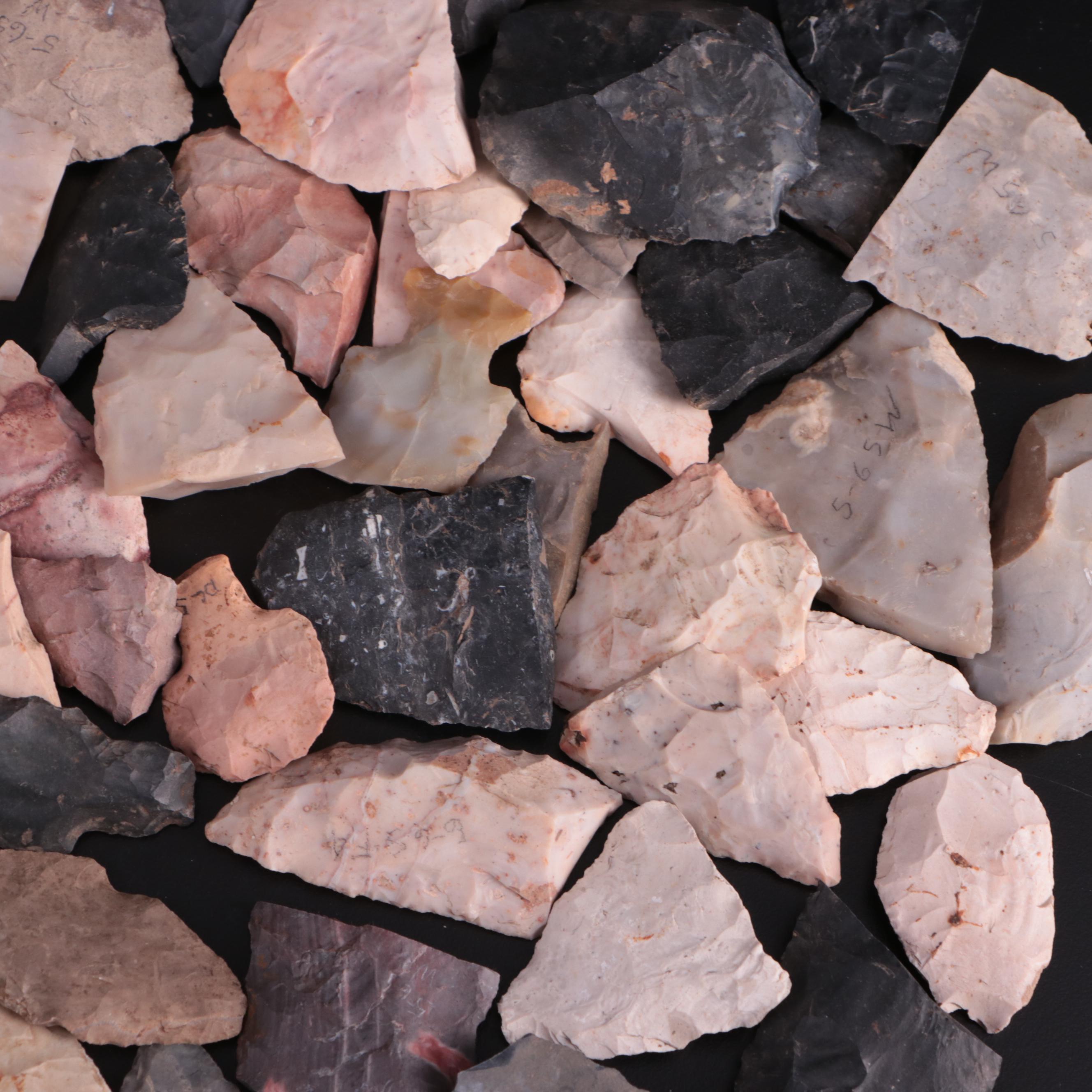 Native American Style Flaked Stone Tools